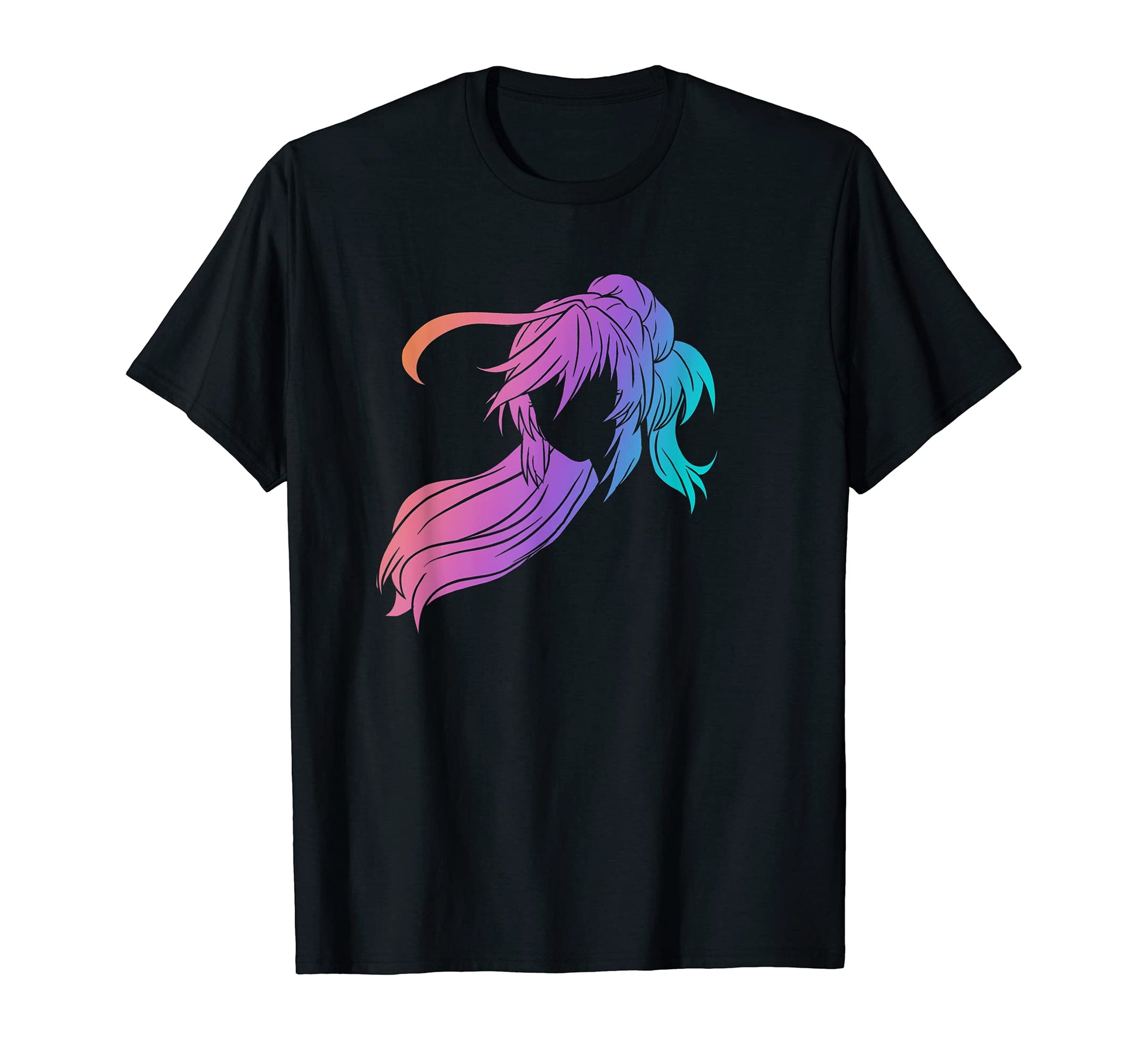 Japanese Anime Face Anime Vaporwave T-Shirt - Unique Graphic for Adults - T-Shirt, Sweatshirt, Hoodie