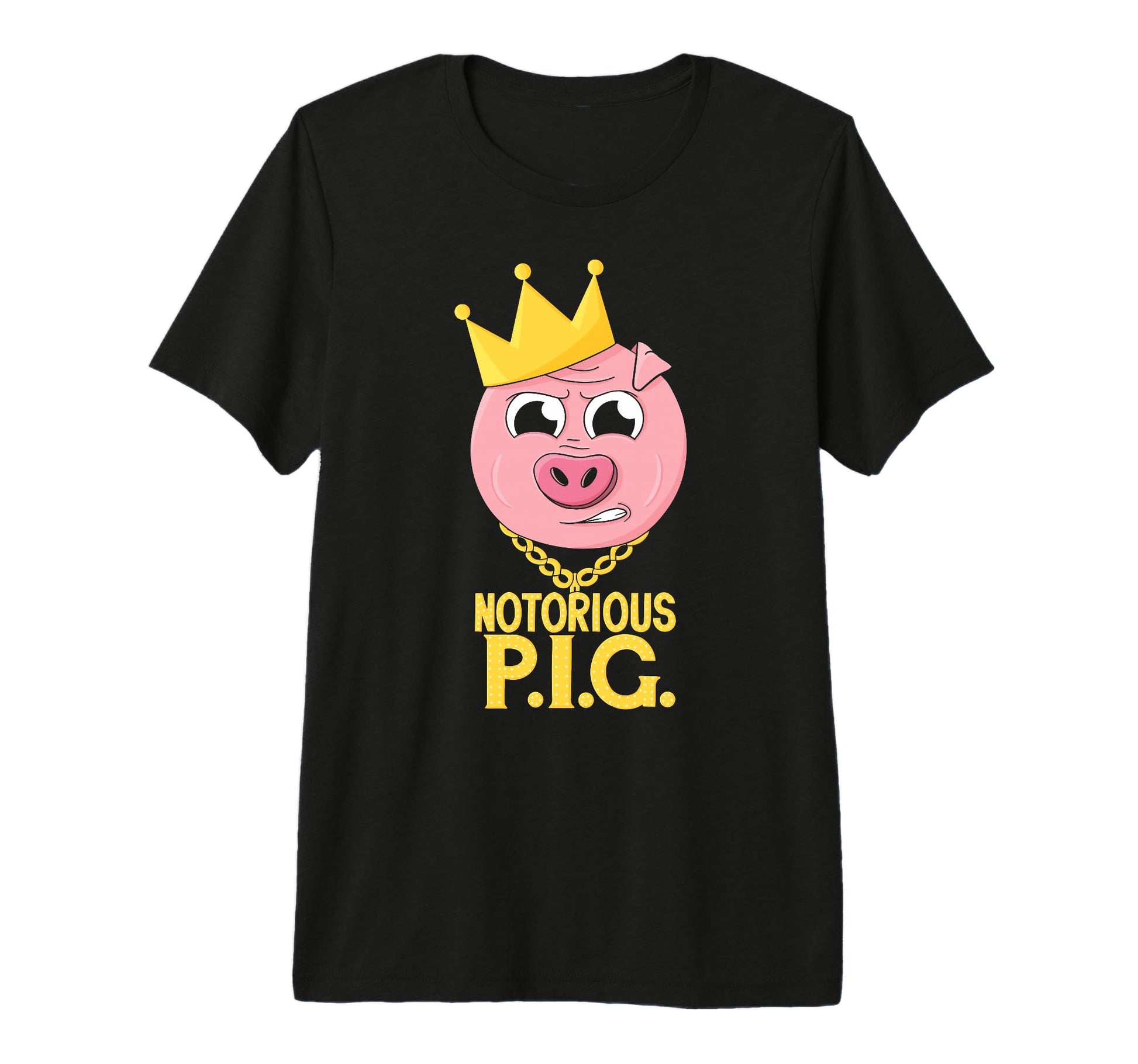 Hip Hop Notorious Pig Farm Pun T-Shirt - Casual Everyday Wear Men Women - T-Shirt, Sweatshirt, Hoodie