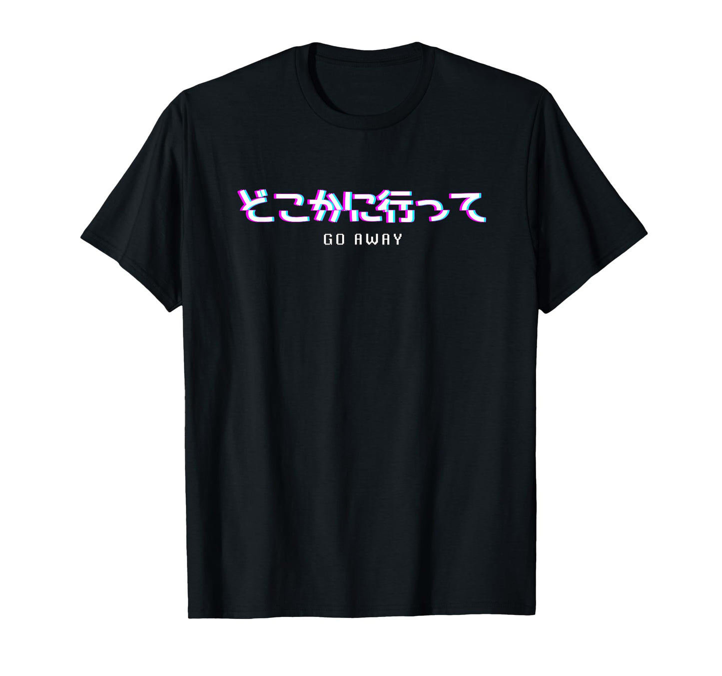 Go Away Vaporwave Aesthetic Eboy Egirl T-Shirt - Trendy Graphic Men Women - T-Shirt, Sweatshirt, Hoodie