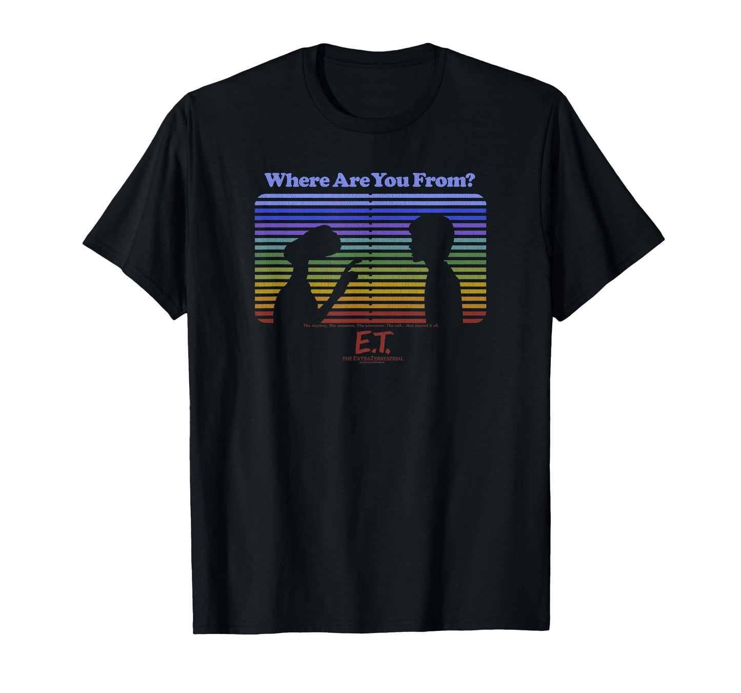 E T And Elliott Rainbow Stripe T-Shirt - Minimalist Print Men Women - T-Shirt, Sweatshirt, Hoodie