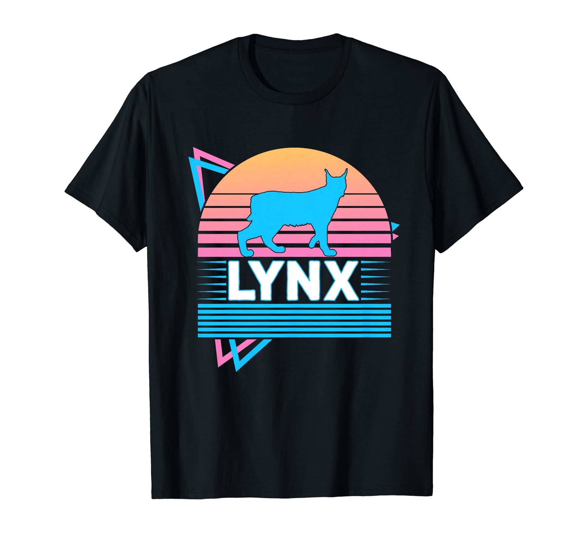 Lynx Vaporwave Aesthetic T-Shirt - Graphic Print Unisex - T-Shirt, Sweatshirt, Hoodie