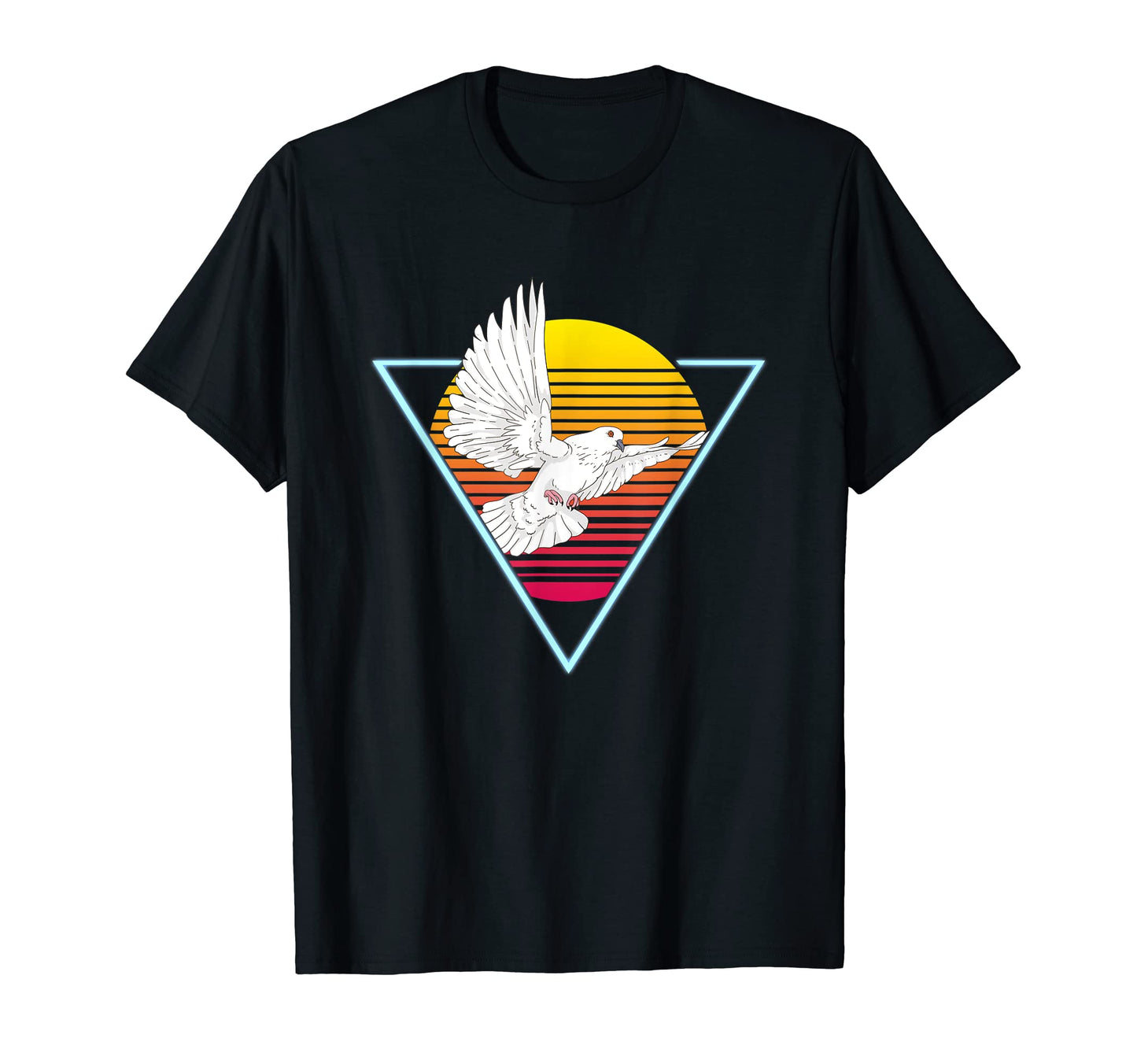 90S Art Vaporwave Aesthetic Dove Animal T-Shirt - Custom Art Print Unisex - T-Shirt, Sweatshirt, Hoodie