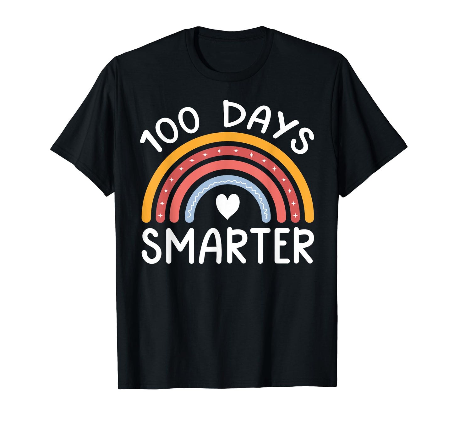 100 Days Smarter Rainbow 100 Days T-Shirt - Novelty Apparel for Adults - T-Shirt, Sweatshirt, Hoodie