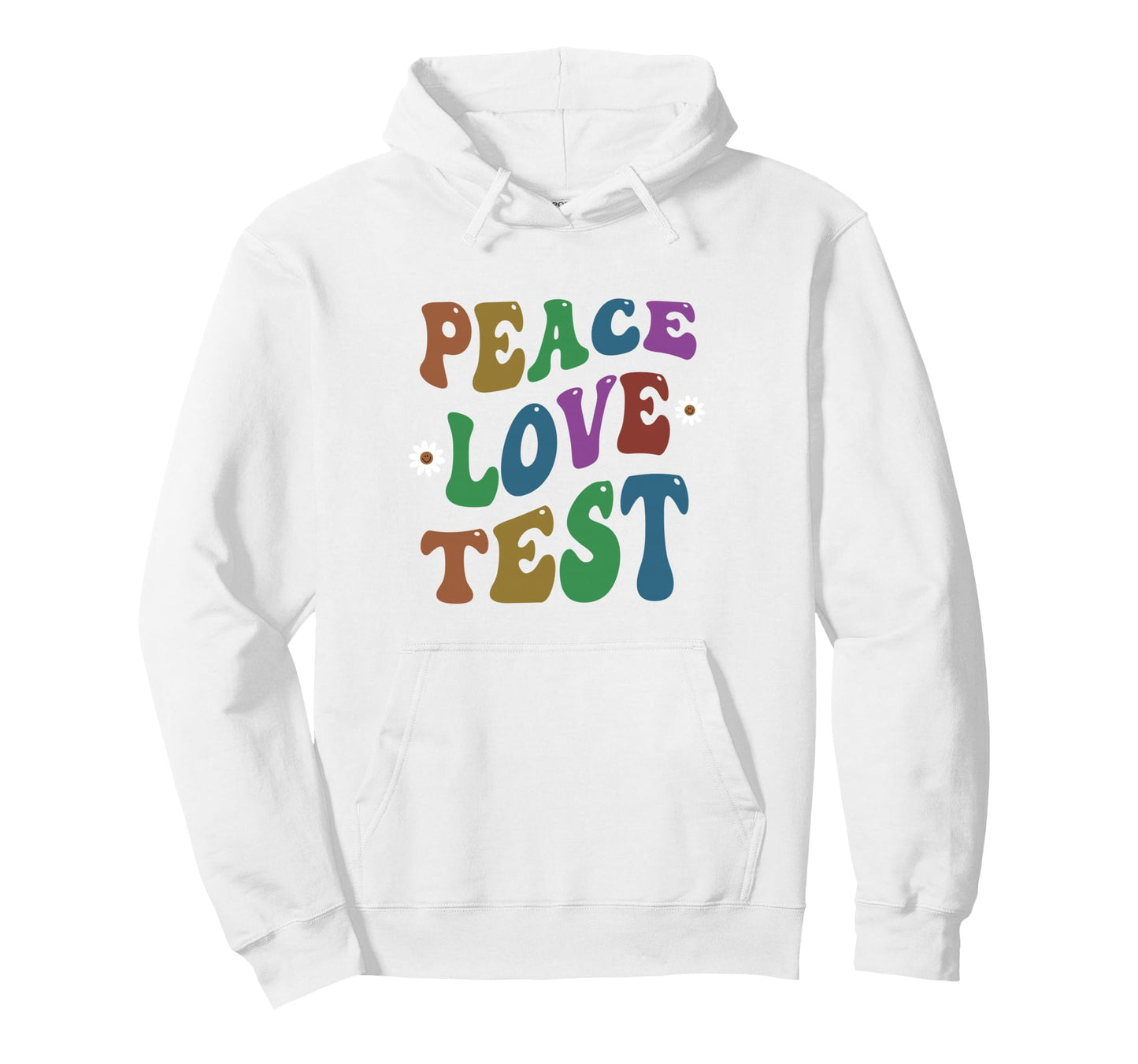 Peace Love Test Day Testing Ela Hoodie - Aesthetic Graphic for Adults - T-Shirt, Sweatshirt, Hoodie