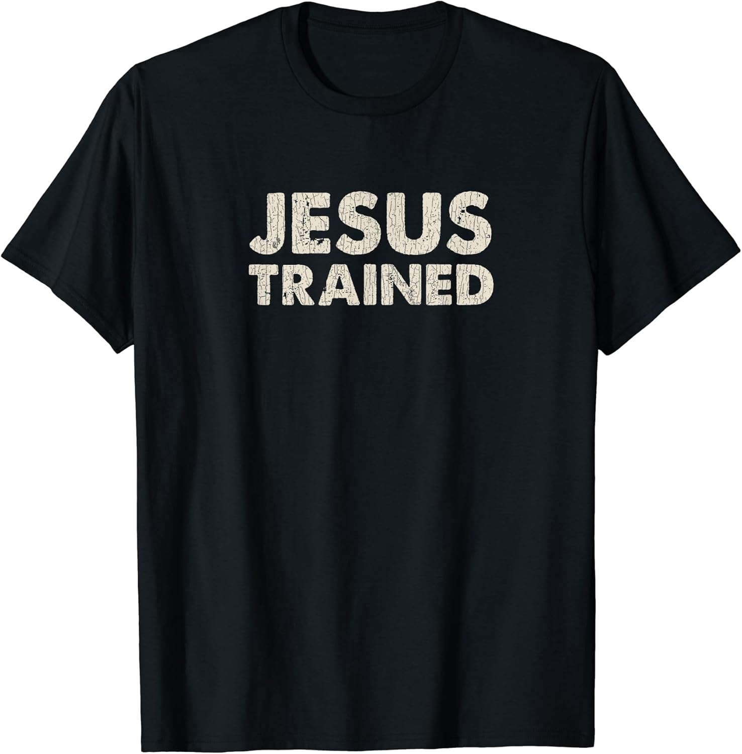 Vintage Retro Jesus Trained Wrestling - Adult & Kids T-Shirts, Sweatshirts & Hoodies apparel design preview 1