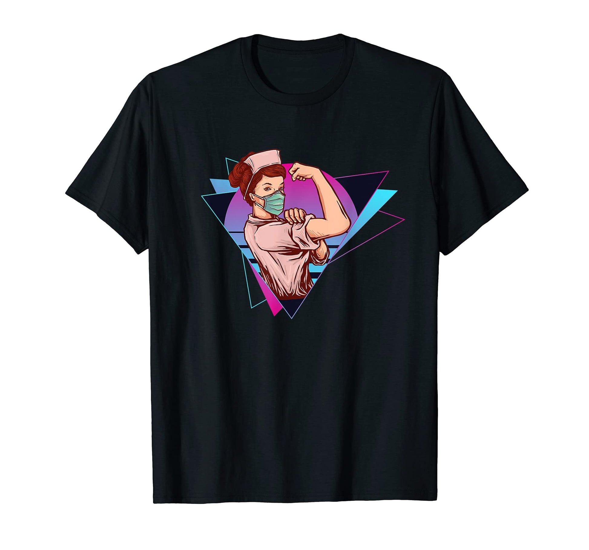 Vaporwave Nurse Aesthetic 80S T-Shirt - Casual Everyday Wear Unisex - T-Shirt, Sweatshirt, Hoodie
