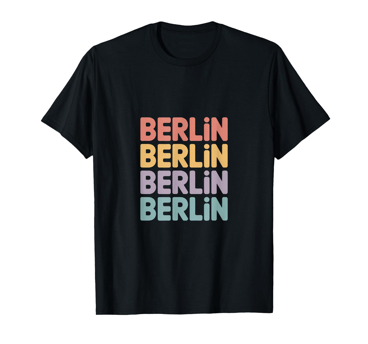 Berlin Stacked Typography City T-Shirt - Trendy Graphic Unisex - T-Shirt, Sweatshirt, Hoodie