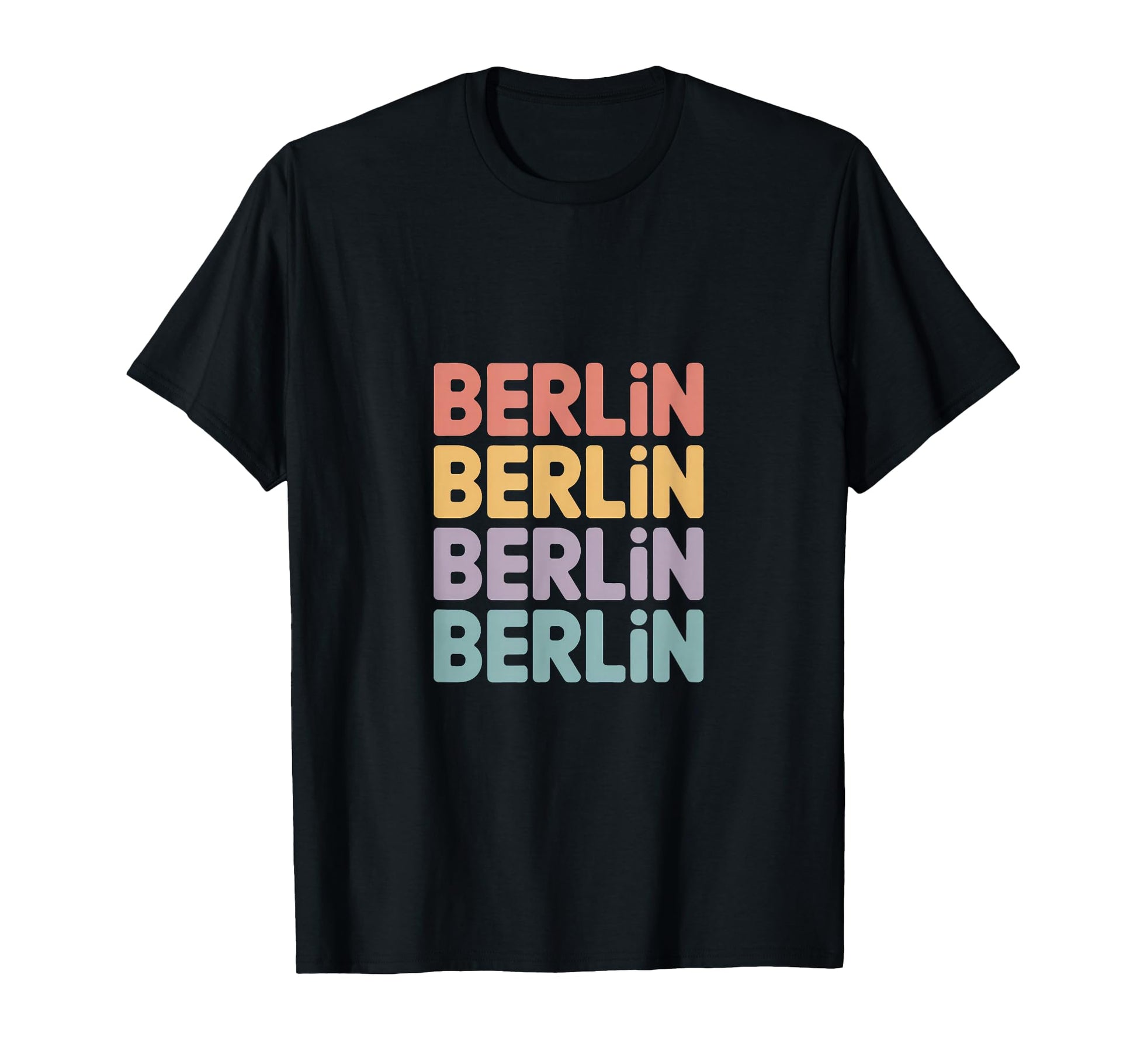 Berlin Stacked Typography City T-Shirt - Trendy Graphic Unisex - T-Shirt, Sweatshirt, Hoodie