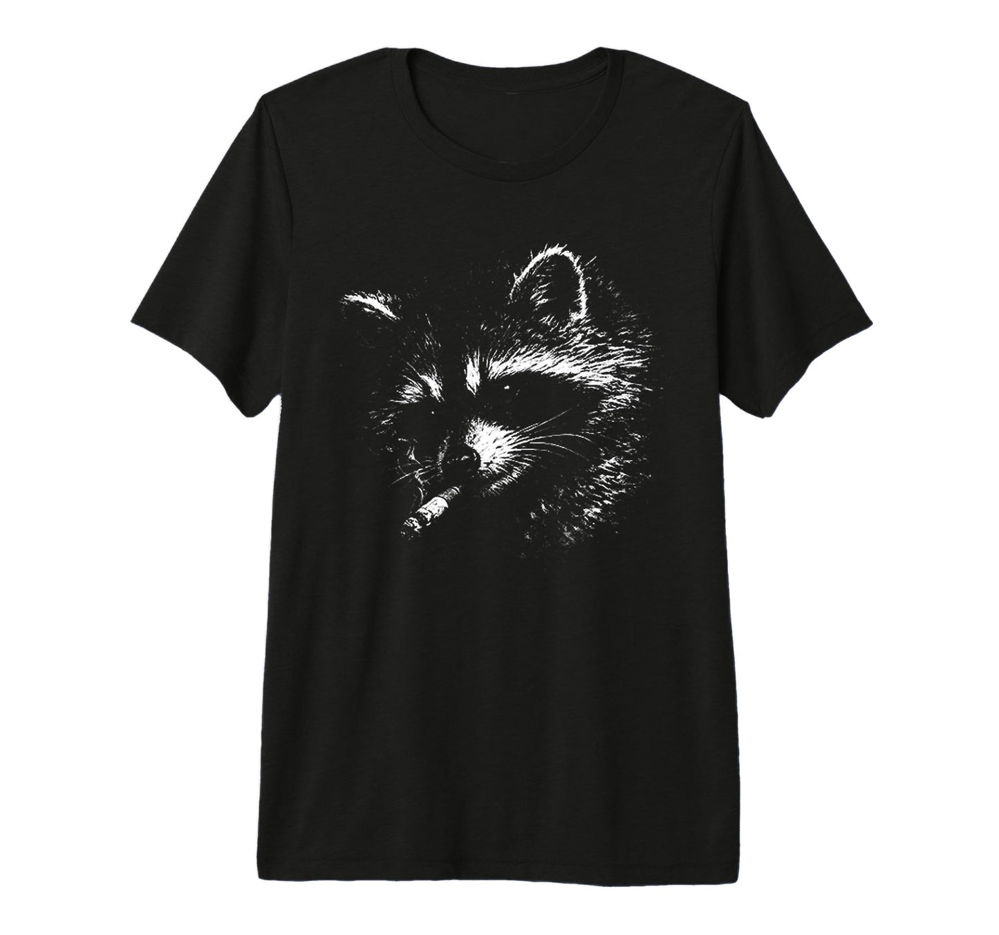Cigarette Raccoon Funny Meme Grunge Y2K T-Shirt - Aesthetic Graphic Unisex - T-Shirt, Sweatshirt, Hoodie