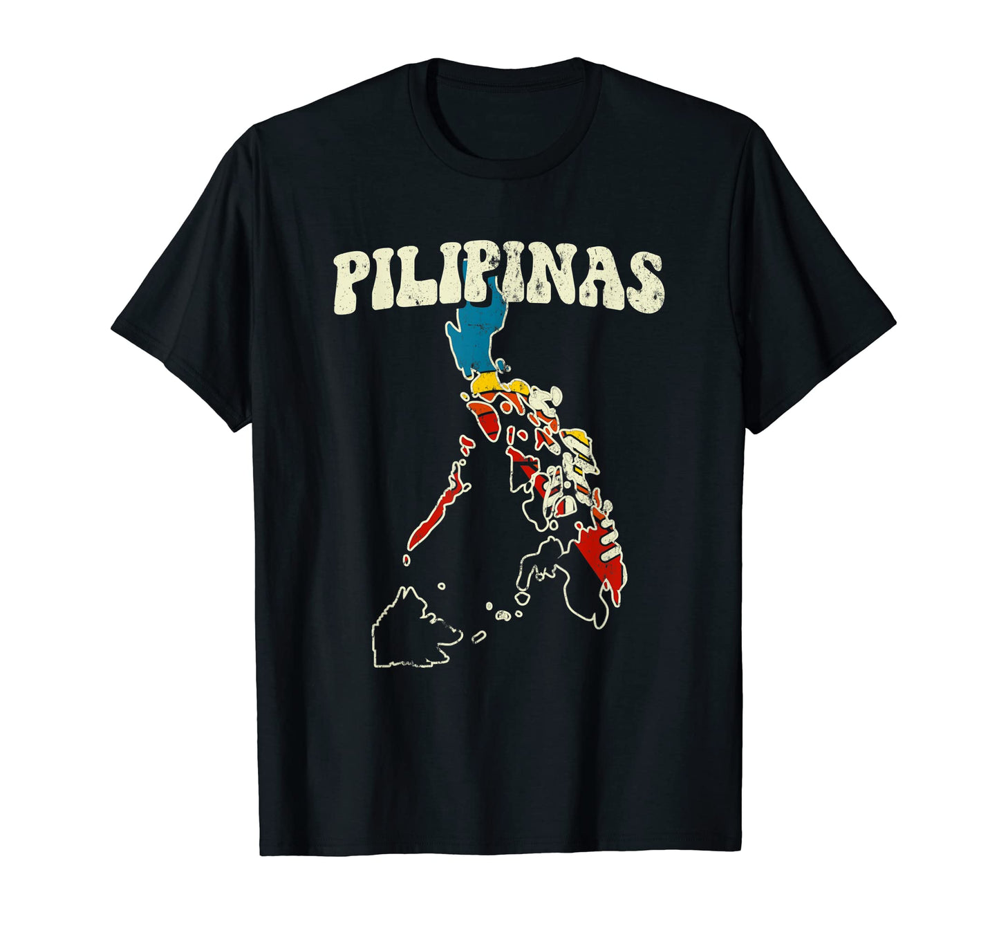 Philippines Filipino Country Rainbow 70S T-Shirt - Novelty Apparel Unisex - T-Shirt, Sweatshirt, Hoodie