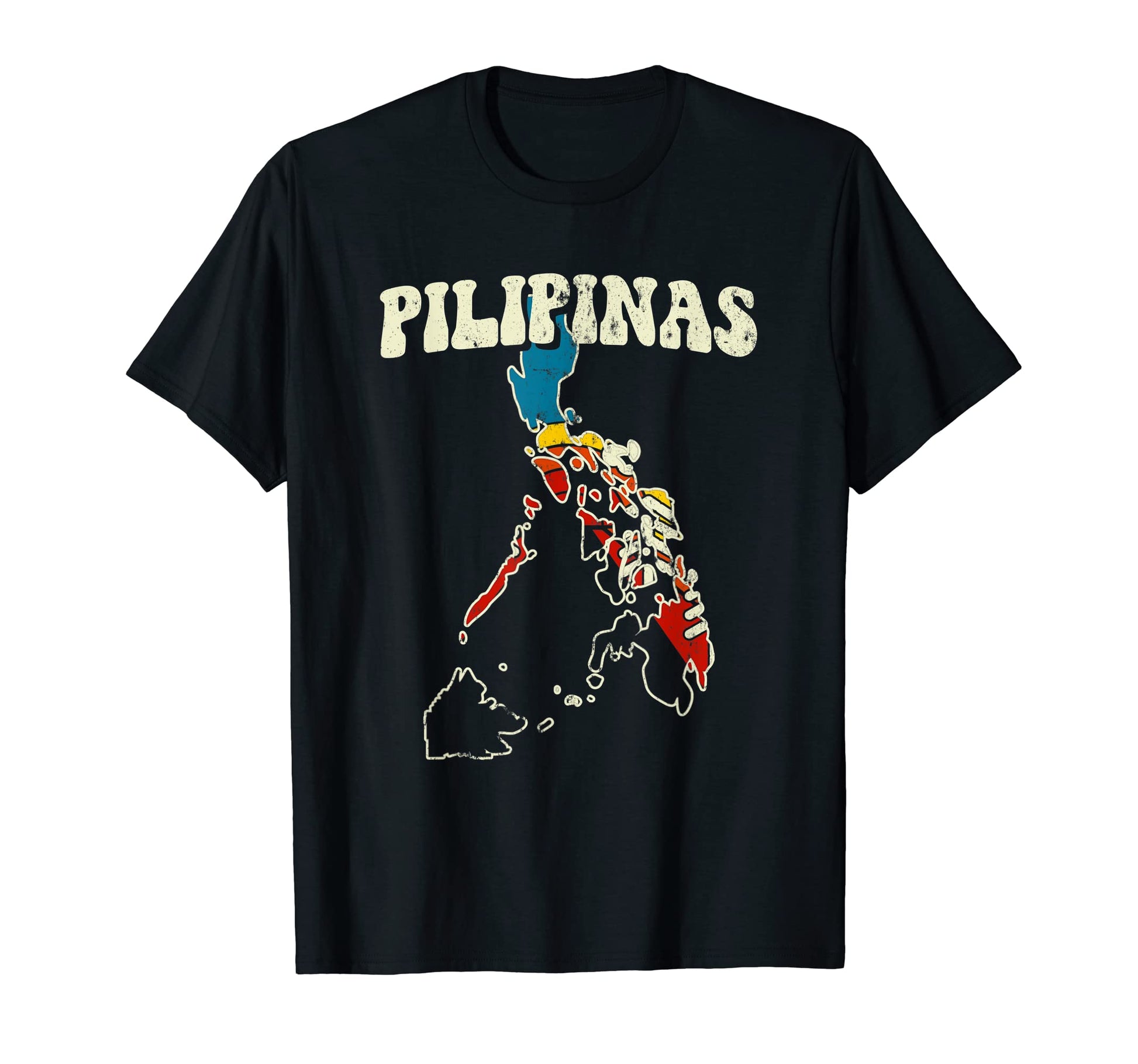 Philippines Filipino Country Rainbow 70S T-Shirt - Novelty Apparel Unisex - T-Shirt, Sweatshirt, Hoodie