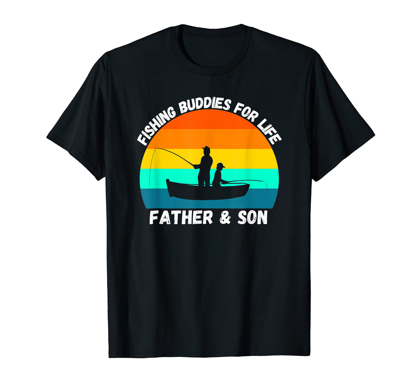 Father Son Fishing Buddies Life T-Shirt - Graphic Print for Adults - T-Shirt, Sweatshirt, Hoodie