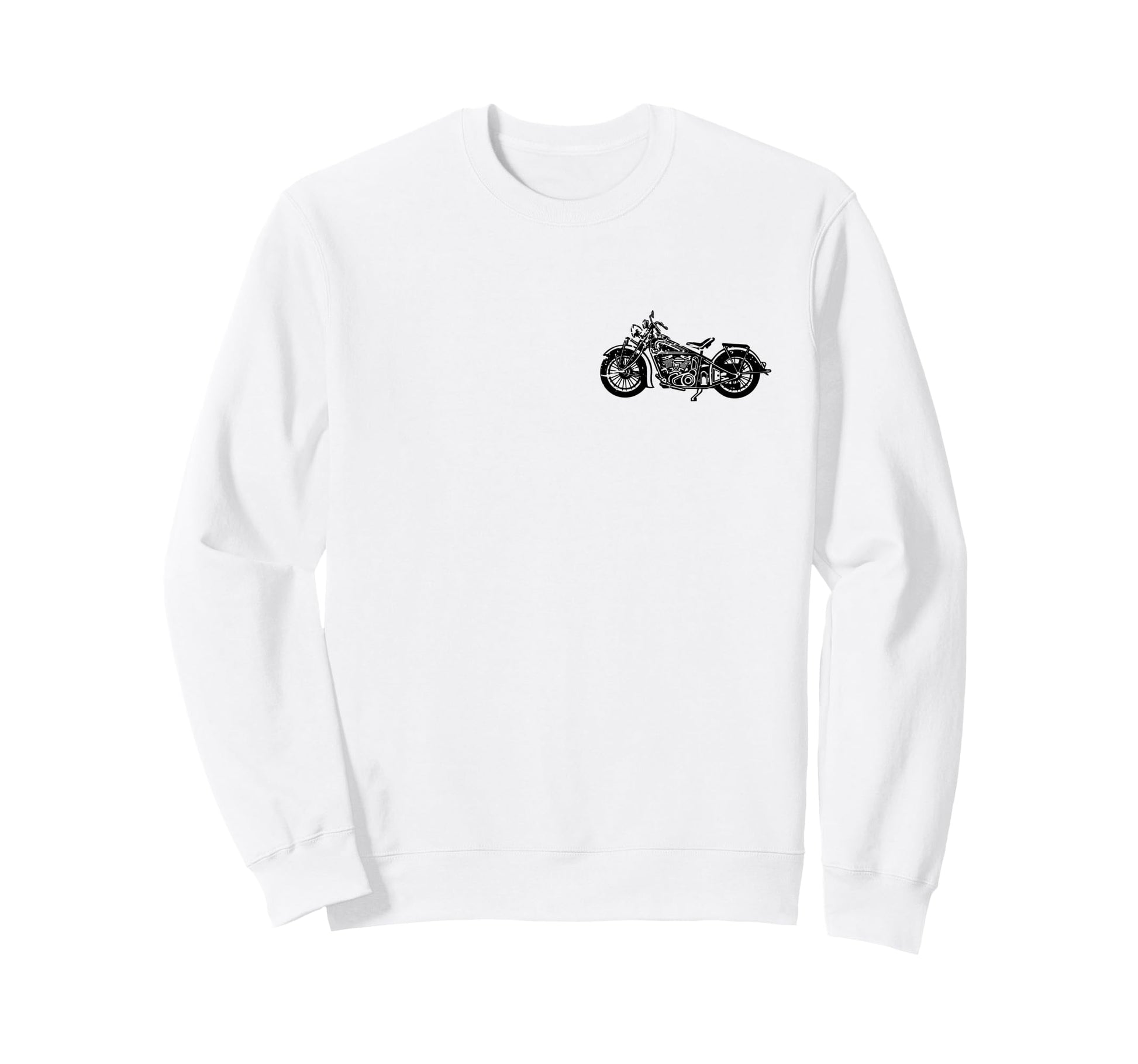 American Motorcycle Distressed Sweatshirt - Casual Everyday Wear for Adults - T-Shirt, Sweatshirt, Hoodie