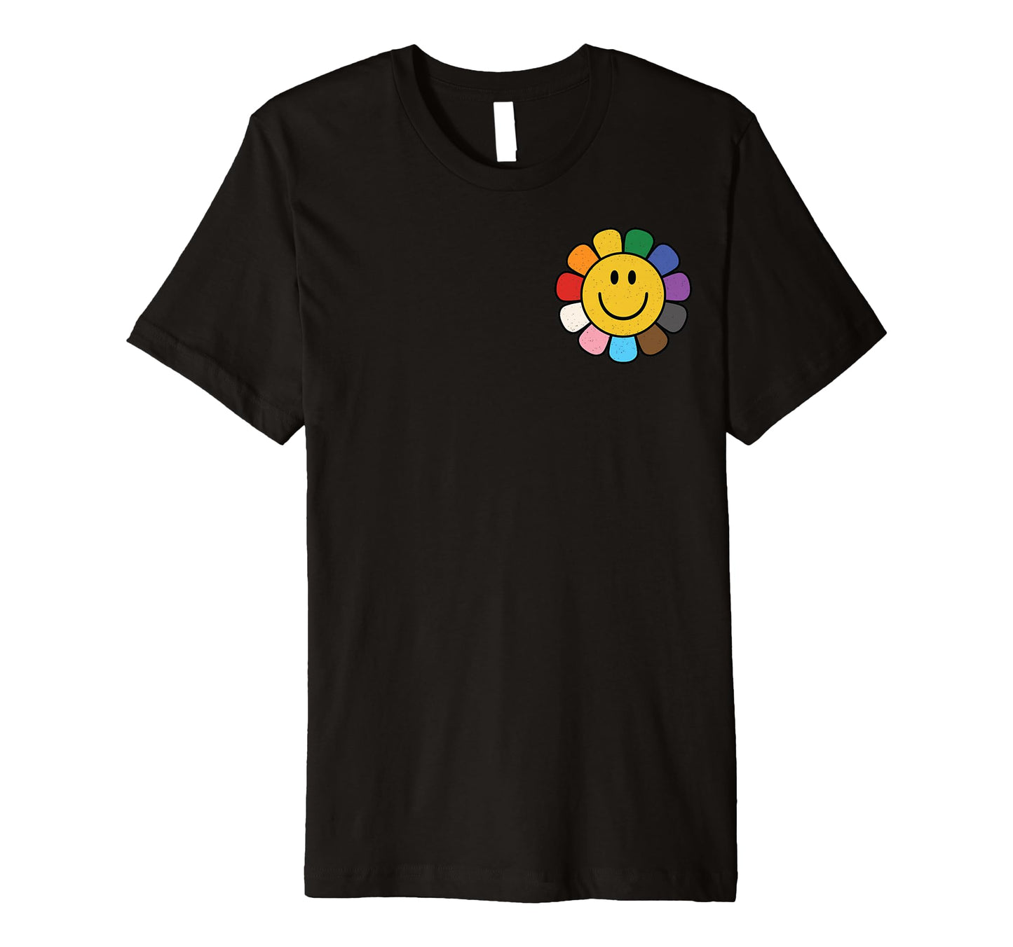 Subtle Pride Ally Lgbtq Trans Rainbow Smile T-Shirt - Graphic Print Unisex - T-Shirt, Sweatshirt, Hoodie