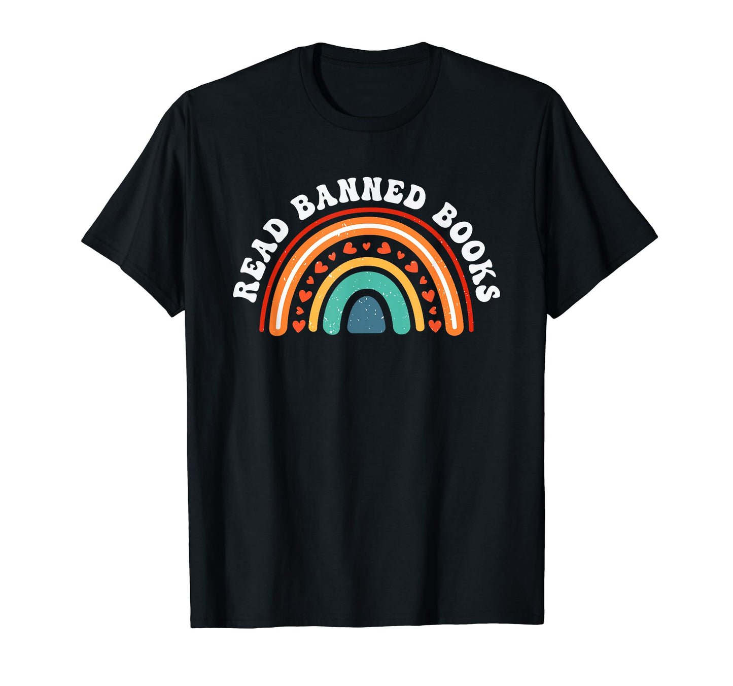 Read Banned Books Boho Rainbow T-Shirt - Custom Art Print Men Women - T-Shirt, Sweatshirt, Hoodie