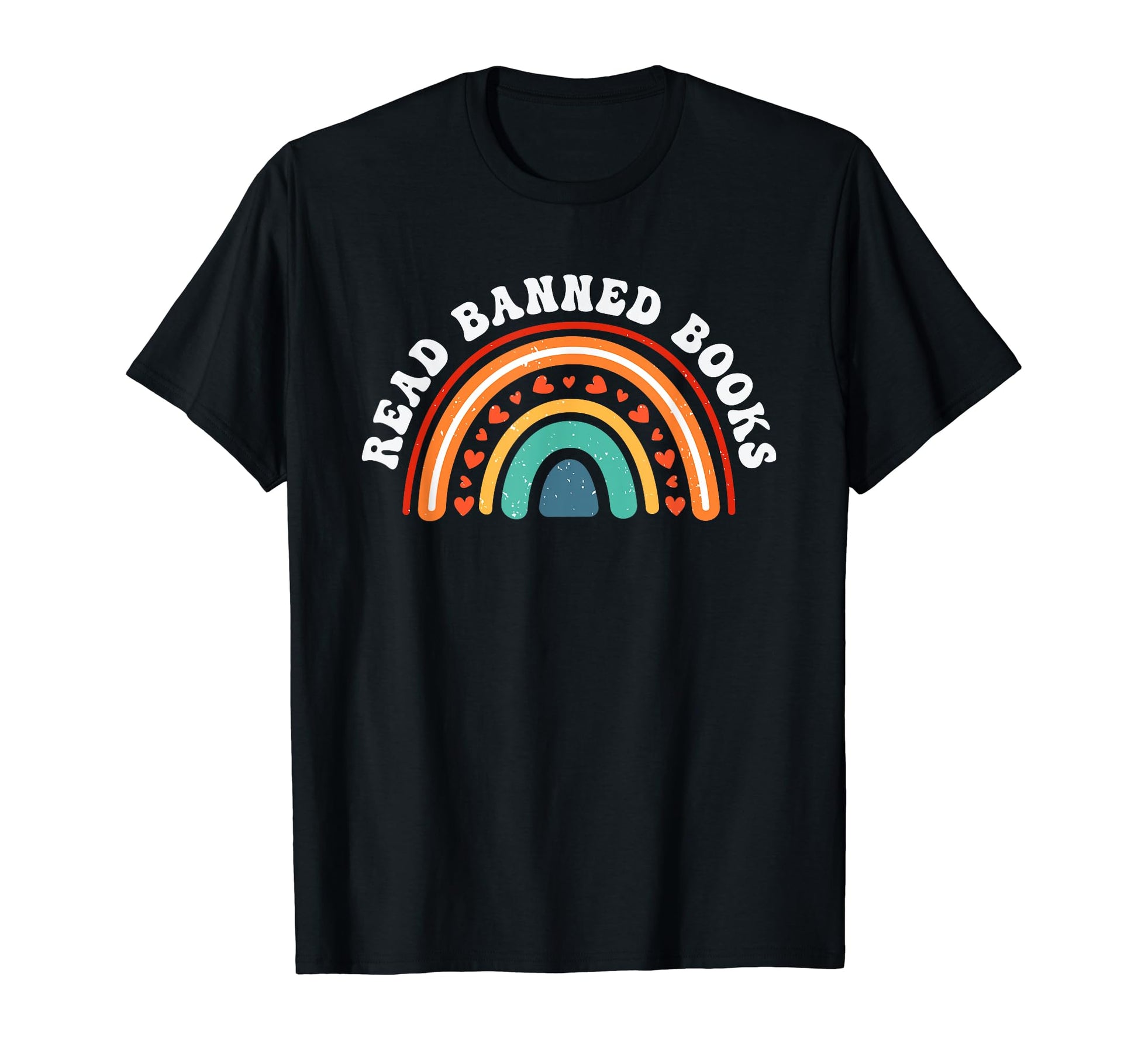 Read Banned Books Boho Rainbow T-Shirt - Custom Art Print Men Women - T-Shirt, Sweatshirt, Hoodie