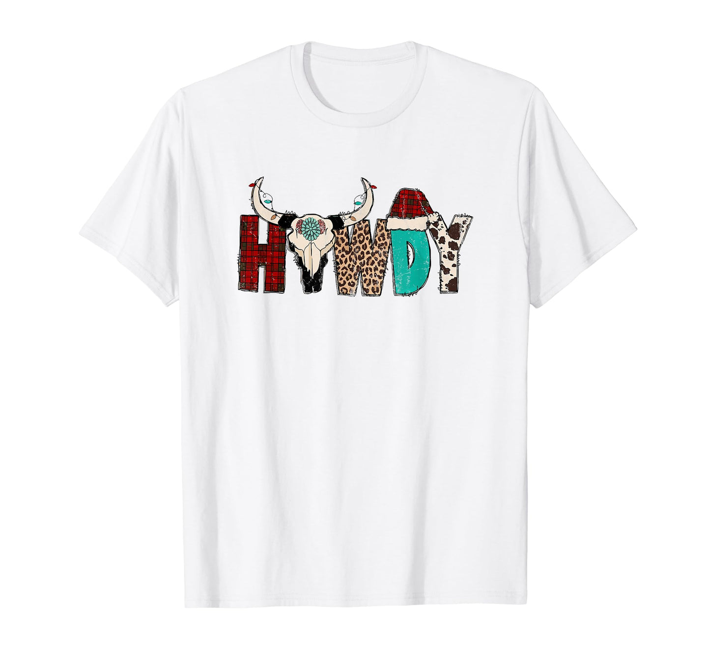 Howdy Skull Western Cowboy Hat T-Shirt - Aesthetic Graphic Men Women - T-Shirt, Sweatshirt, Hoodie