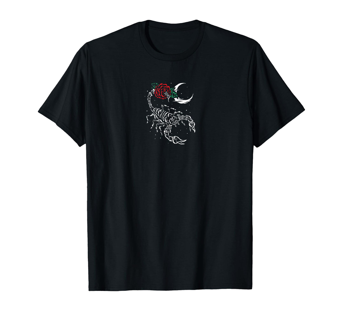 Scorpion Rose Moon Aesthetic Soft Grunge T-Shirt - Streetwear Style Unisex - T-Shirt, Sweatshirt, Hoodie
