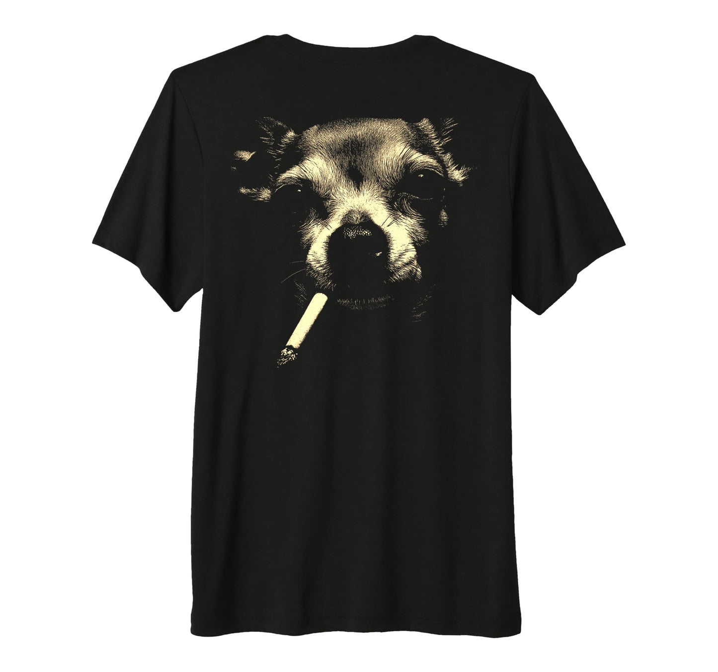 Chihuahua Smoking Cigarette Grunge Meme T-Shirt - Unique Graphic Unisex - T-Shirt, Sweatshirt, Hoodie