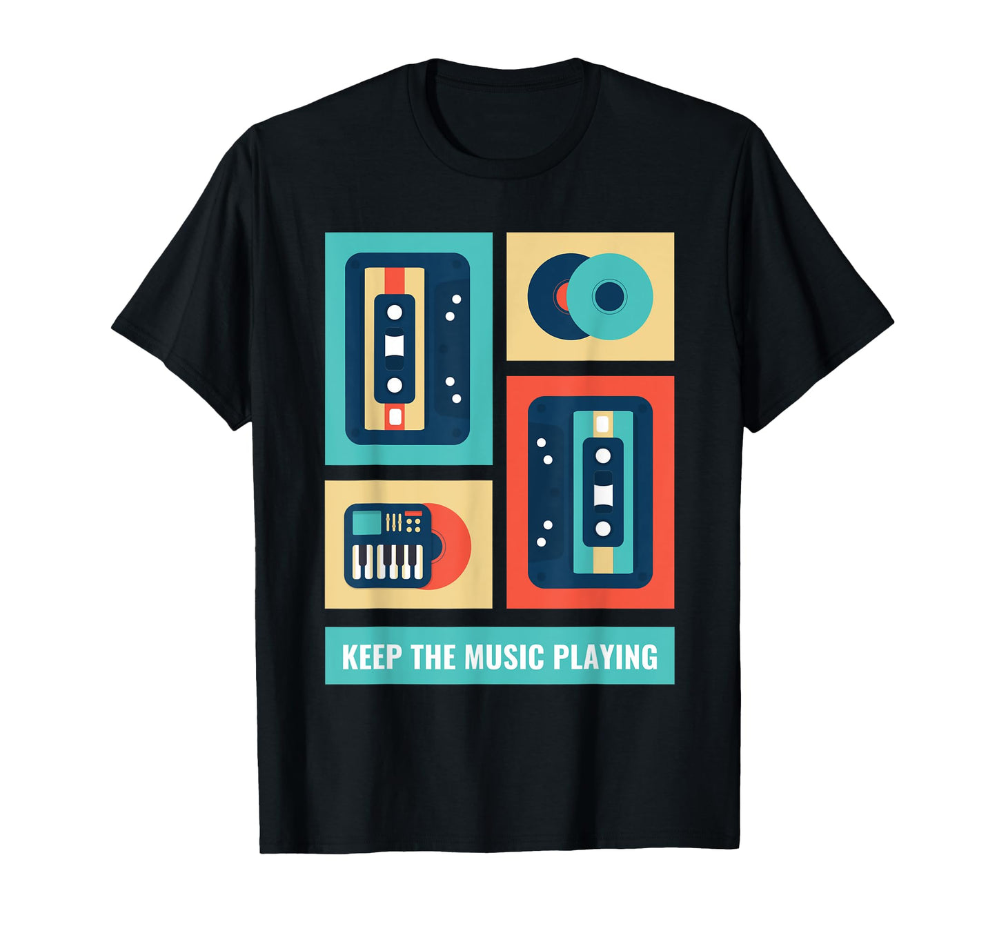 Music 80S Hip Hop Cassette Tape T-Shirt - Casual Everyday Wear for Adults - T-Shirt, Sweatshirt, Hoodie