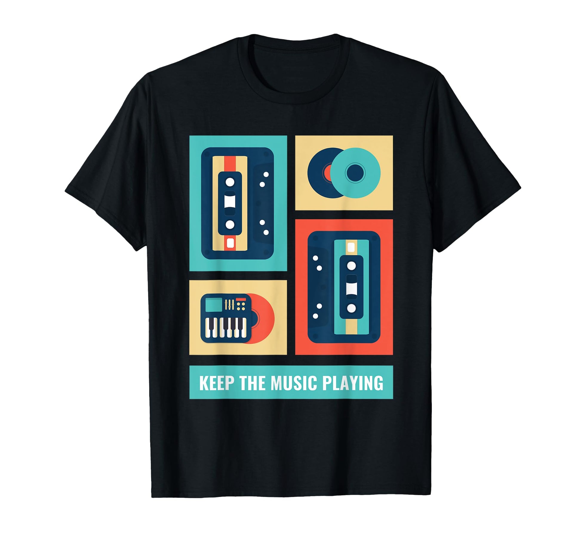 Music 80S Hip Hop Cassette Tape T-Shirt - Casual Everyday Wear for Adults - T-Shirt, Sweatshirt, Hoodie