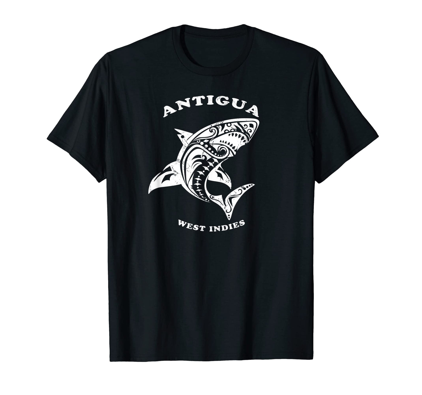 Antigua West Indies Tribal Shark T-Shirt - Graphic Print for Adults - T-Shirt, Sweatshirt, Hoodie