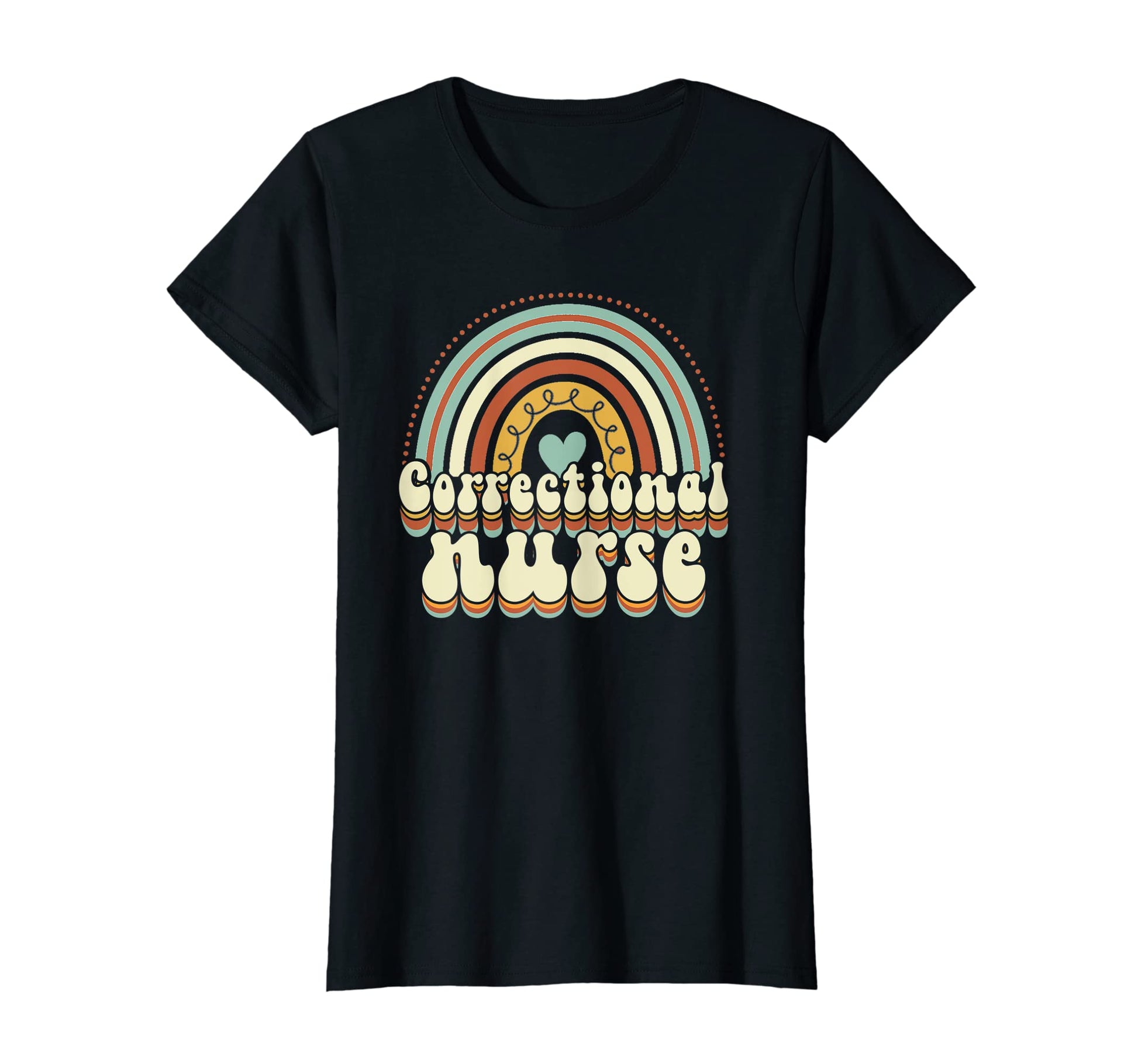 Womens Correctional Nurse Rainbow T-Shirt - Trendy Graphic Men Women - T-Shirt, Sweatshirt, Hoodie
