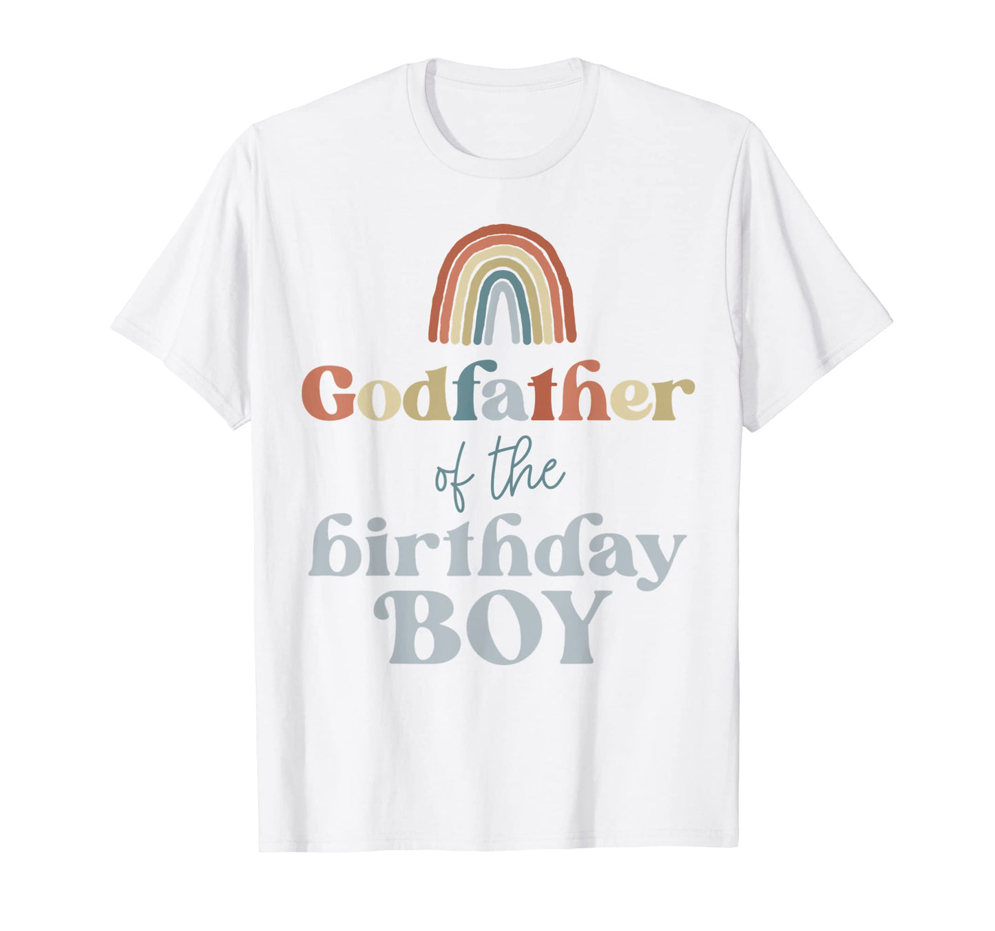 Mens Godfather Birthday Boho Rainbow T-Shirt - Fun Novelty Design Unisex - T-Shirt, Sweatshirt, Hoodie