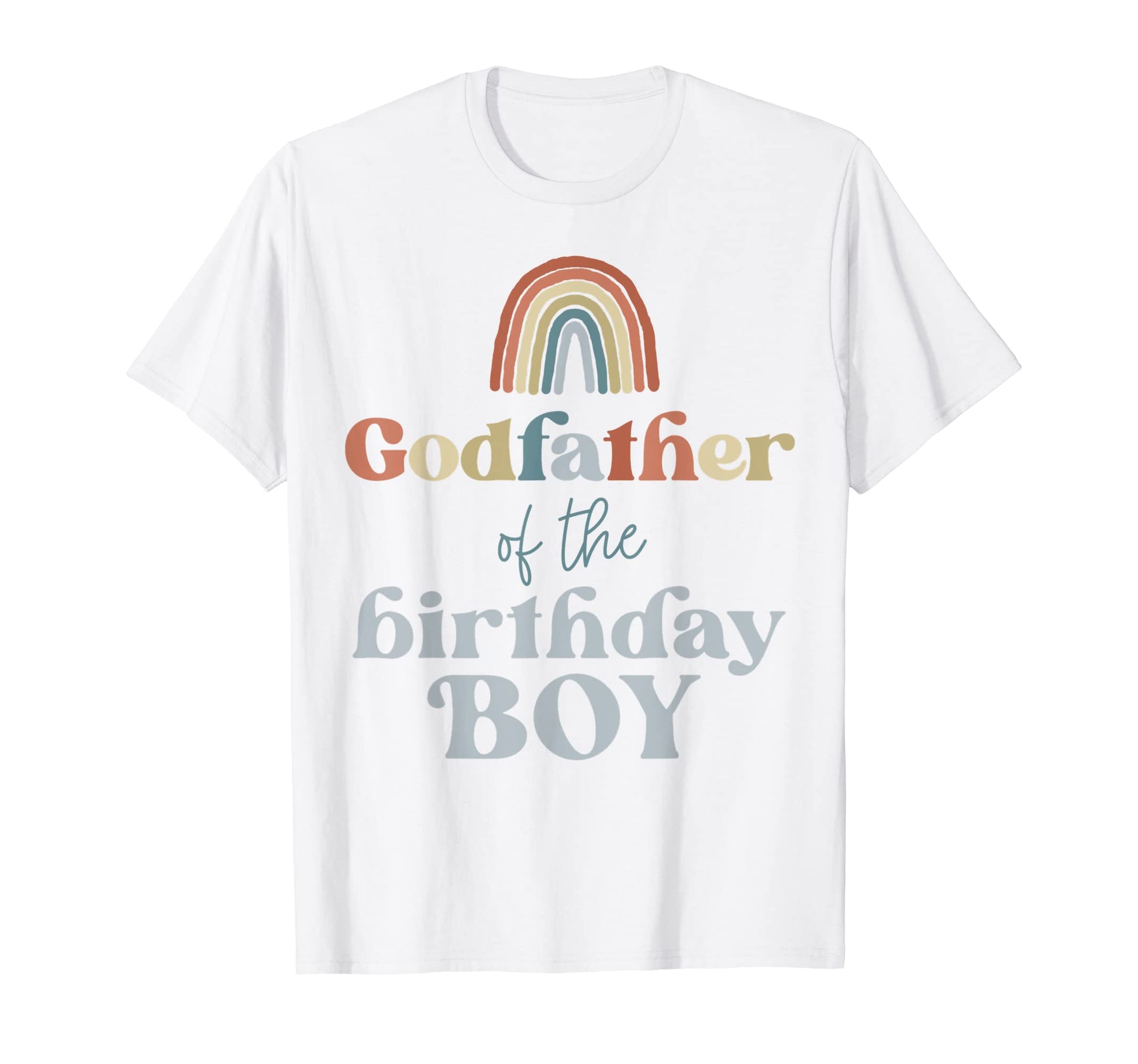 Mens Godfather Birthday Boho Rainbow T-Shirt - Fun Novelty Design Unisex - T-Shirt, Sweatshirt, Hoodie