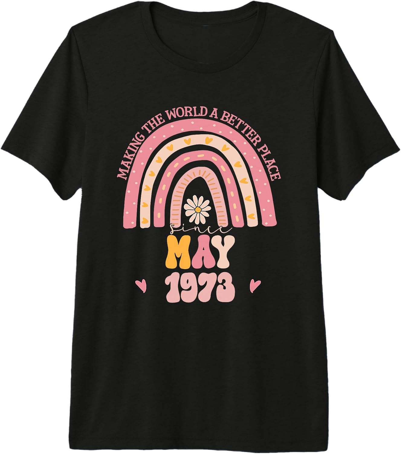 Groovy May 1973 53rd Birthday Apparel - Adult & Kids T-Shirts, Sweatshirts & Hoodies apparel design preview 1