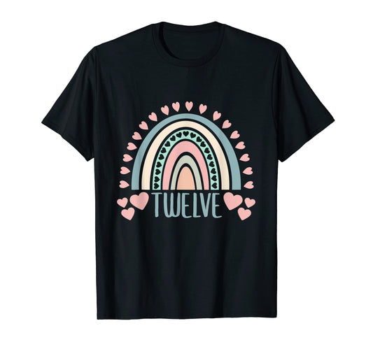 12 Year Old 12Th Birthday Boho T-Shirt - Minimalist Print for Adults - T-Shirt, Sweatshirt, Hoodie