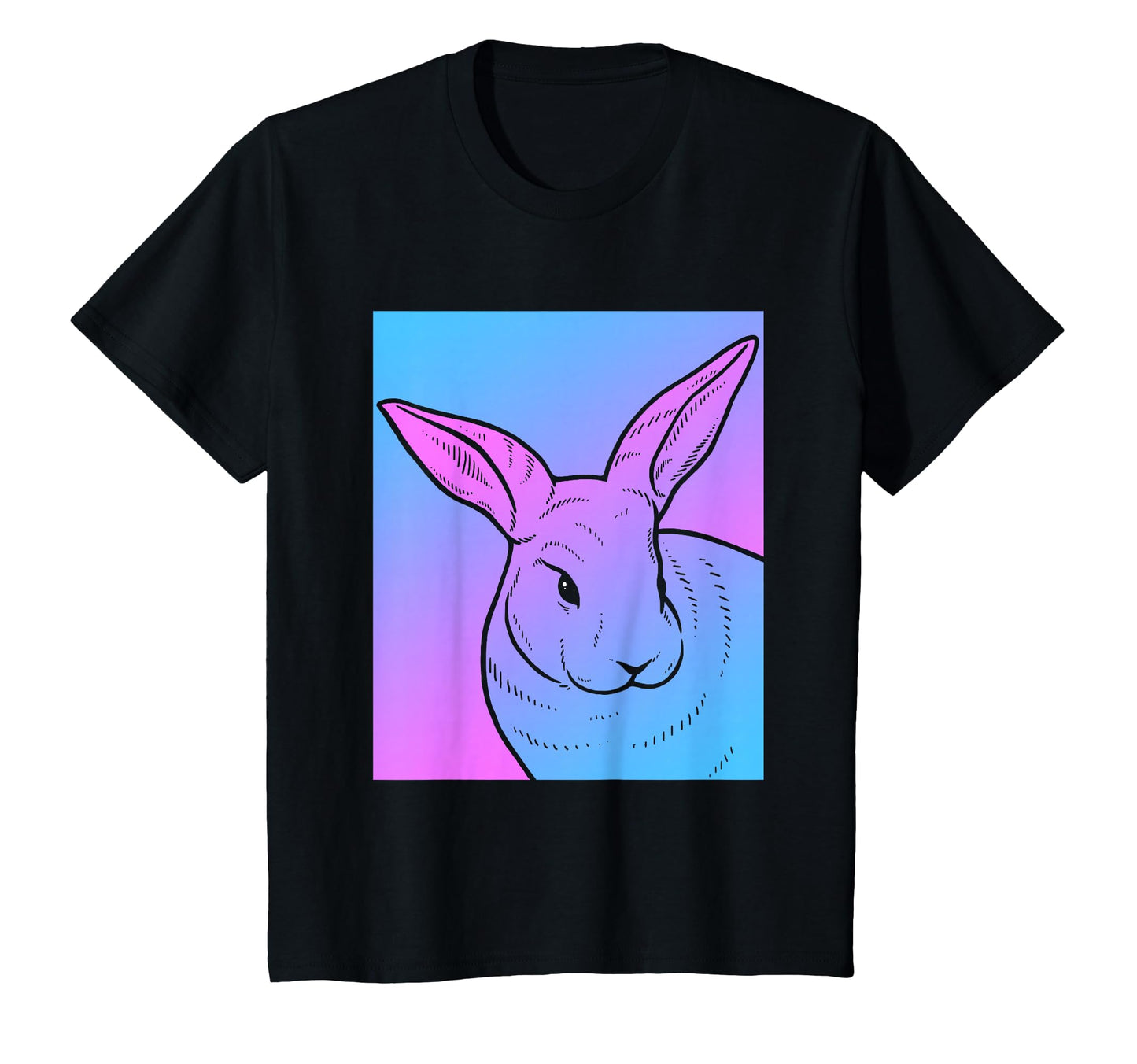 Vaporwave Rabbit Aesthetic Pastel T-Shirt - Novelty Apparel for Adults - T-Shirt, Sweatshirt, Hoodie