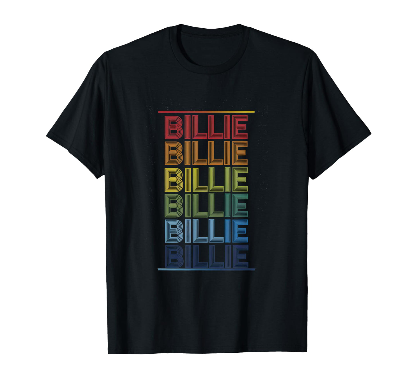 Billie Multicolor Typography T-Shirt - Novelty Apparel Unisex - T-Shirt, Sweatshirt, Hoodie