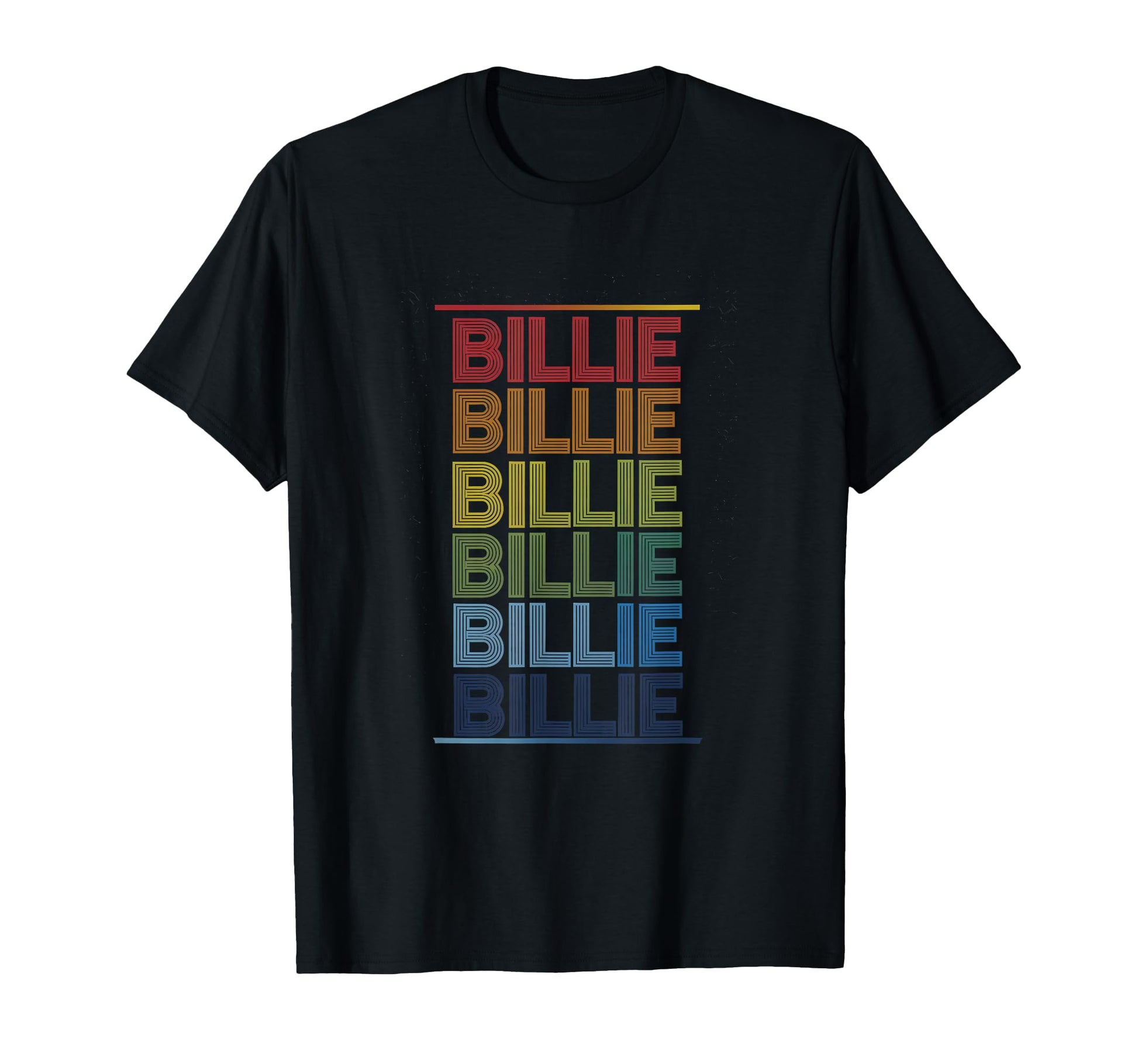 Billie Multicolor Typography T-Shirt - Novelty Apparel Unisex - T-Shirt, Sweatshirt, Hoodie