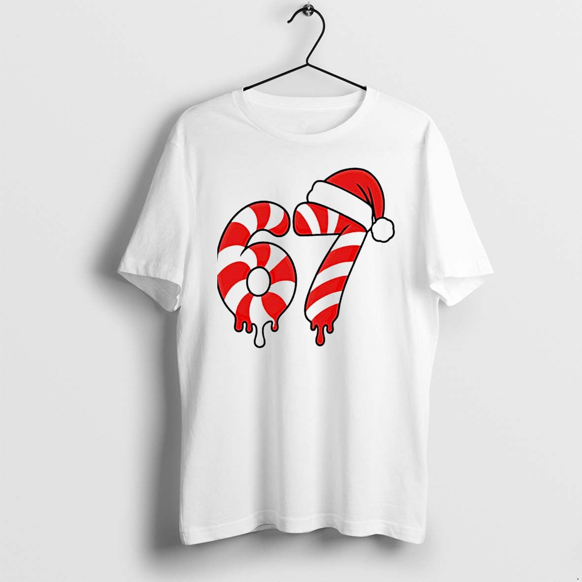 67 Christmas Candy Cane Sweater Jpg - Adult & Kids T-Shirts, Sweatshirts & Hoodies apparel design preview 1