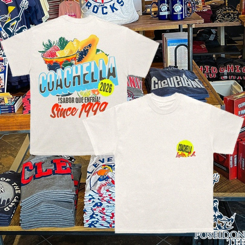 Coachella Sabor Que Enfría Quee Since 1999 Fruta - Adult & Kids T-Shirts, Sweatshirts & Hoodies apparel design preview 1