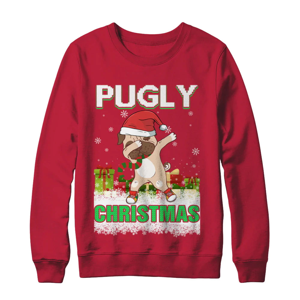 Dabbing pug claus Christmas Sweater - Holiday Gift product image 4