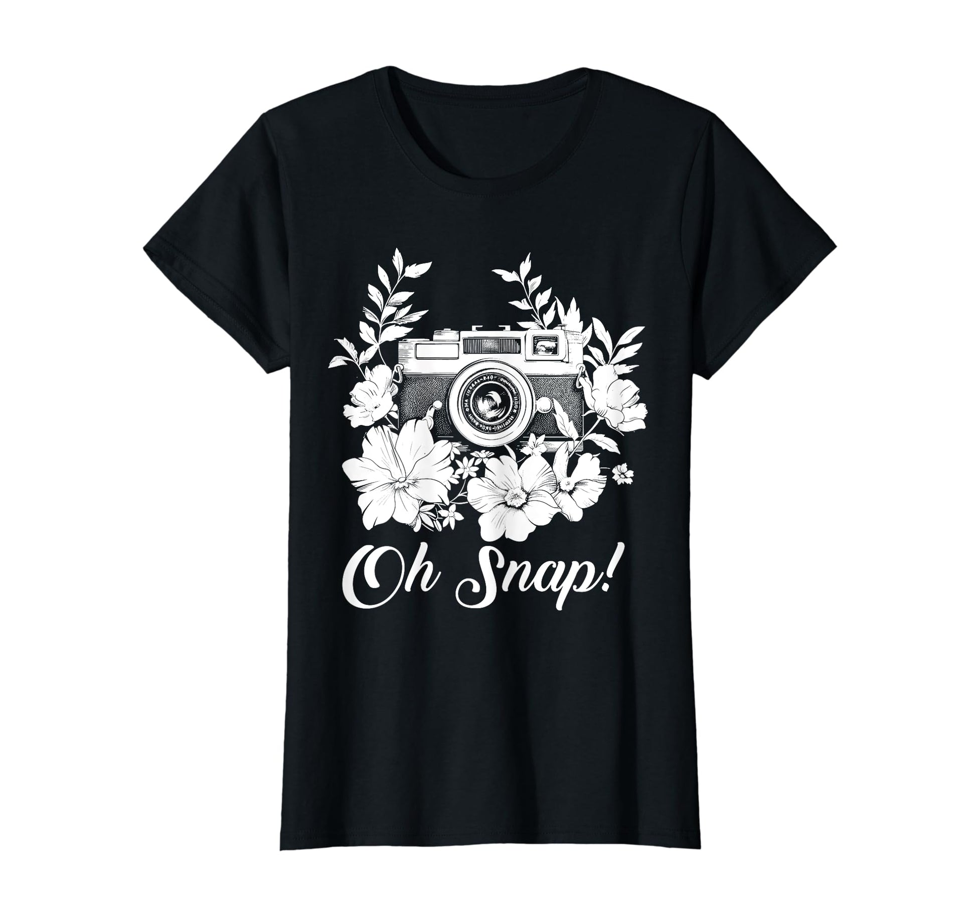 Photographer Oh Snap Funny Camera T-Shirt - Aesthetic Graphic for Adults - T-Shirt, Sweatshirt, Hoodie