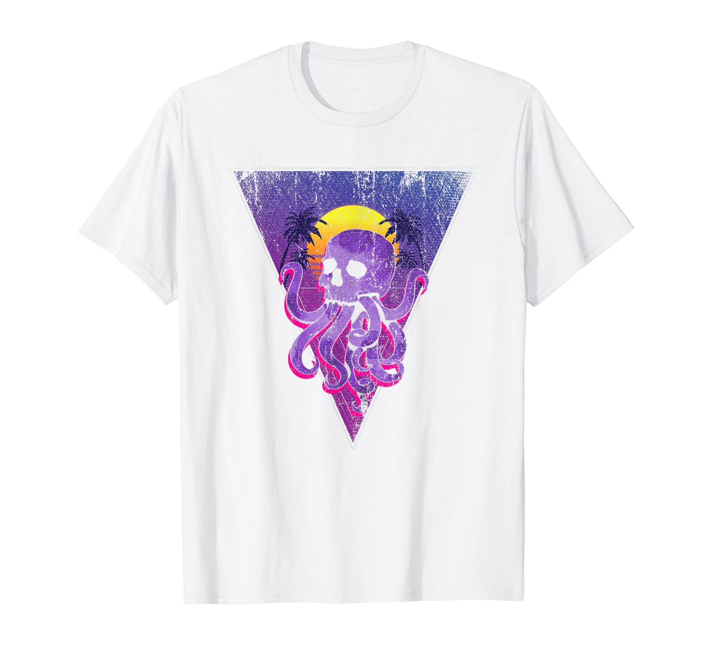 80S Aesthetic Kraken Skull Sea T-Shirt - Minimalist Print Men Women - T-Shirt, Sweatshirt, Hoodie