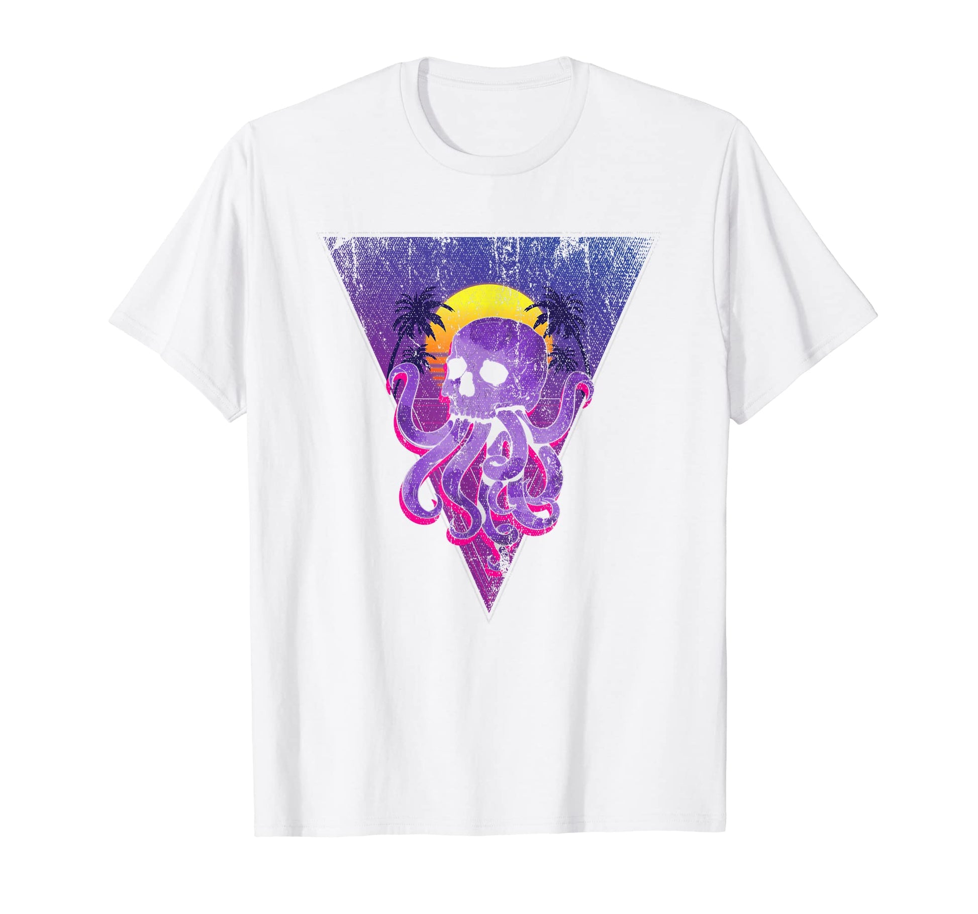 80S Aesthetic Kraken Skull Sea T-Shirt - Minimalist Print Men Women - T-Shirt, Sweatshirt, Hoodie