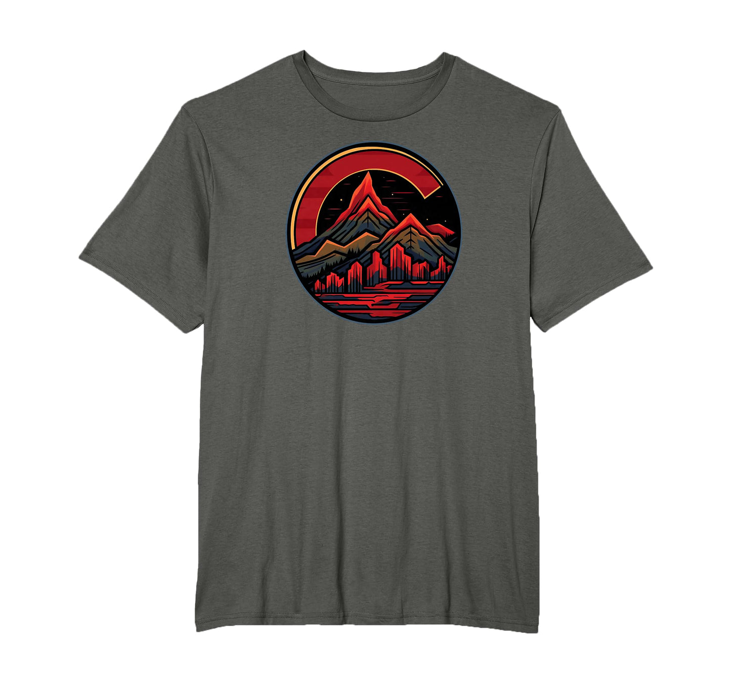 Red Rocks Amphitheater Colorado State T-Shirt - Novelty Apparel for Adults - T-Shirt, Sweatshirt, Hoodie