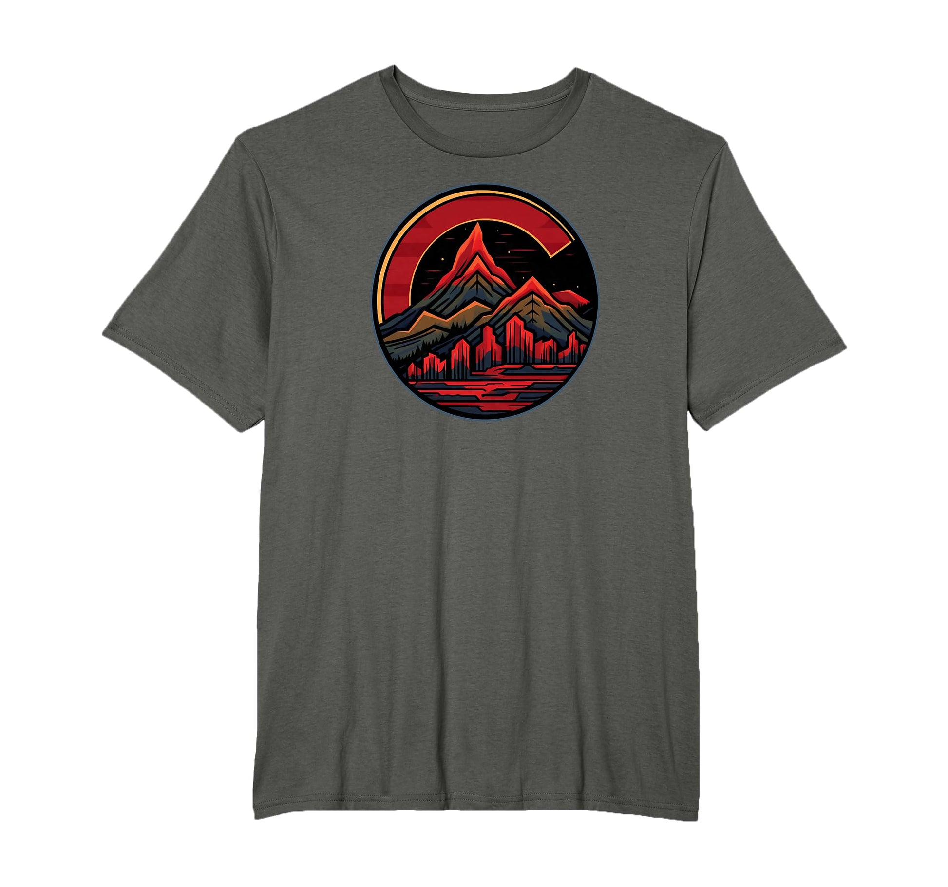 Red Rocks Amphitheater Colorado State T-Shirt - Novelty Apparel for Adults - T-Shirt, Sweatshirt, Hoodie