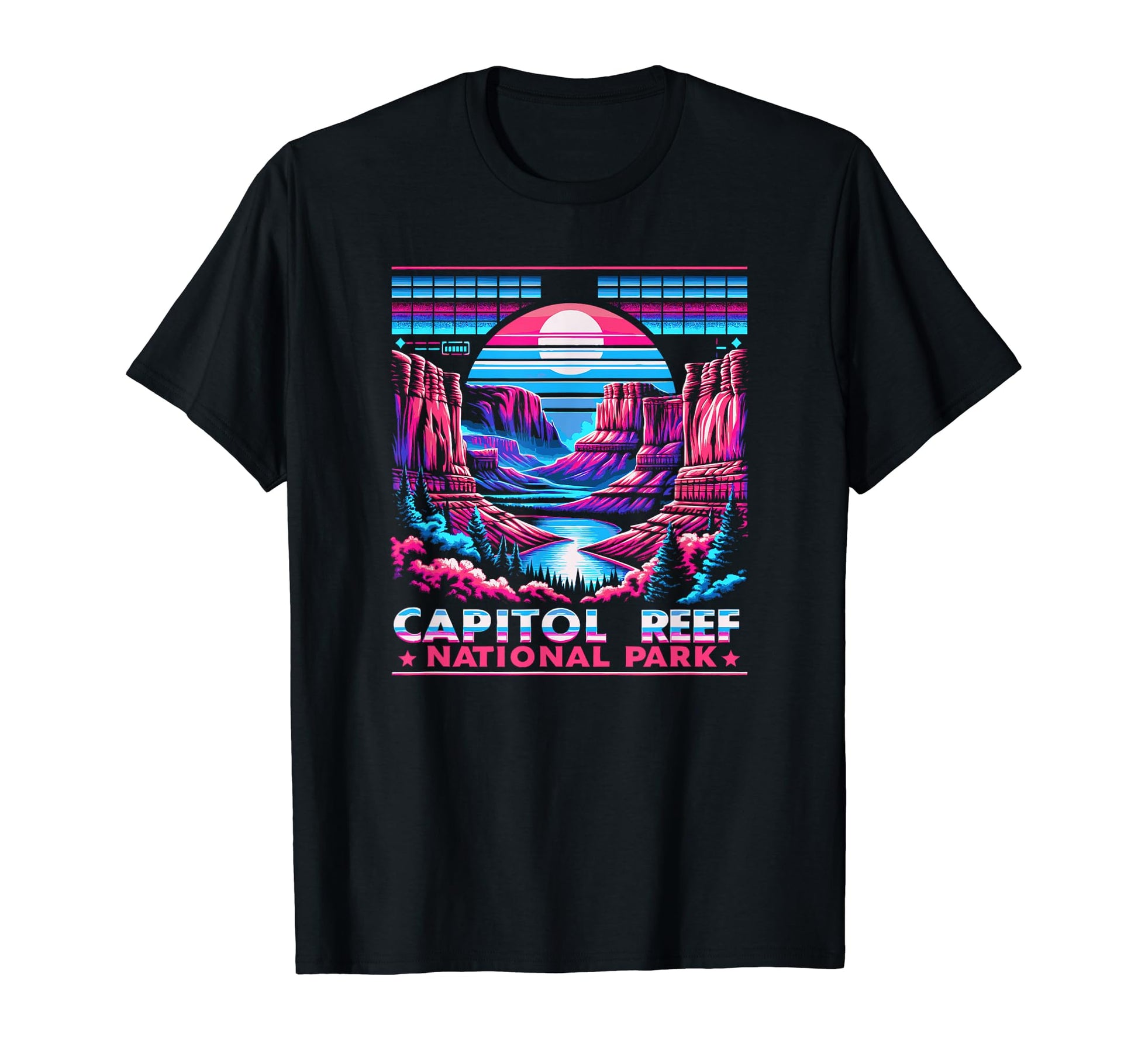 Capitol Reef National Park Utah 80S T-Shirt - Unique Graphic Men Women - T-Shirt, Sweatshirt, Hoodie