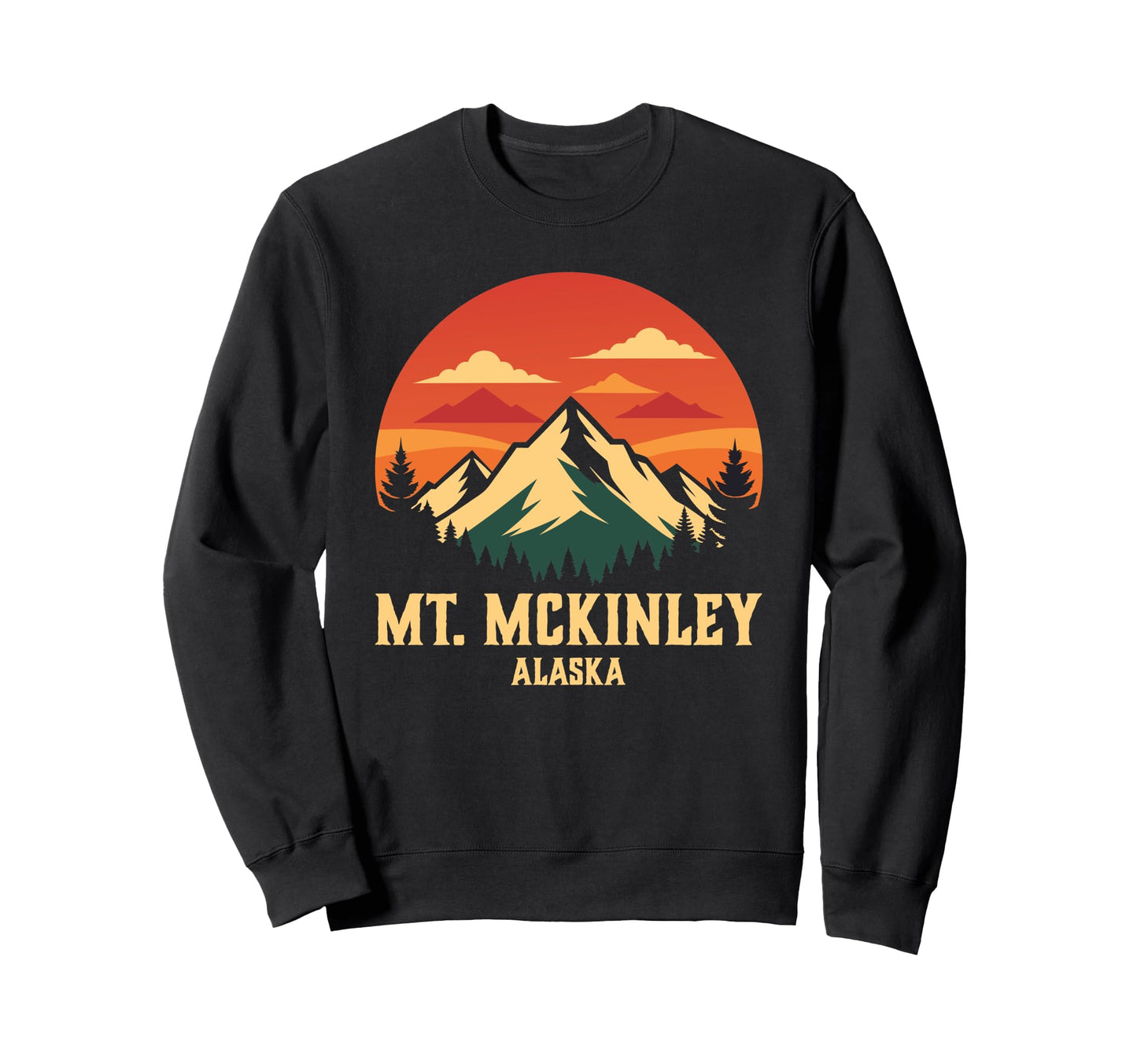 Mount Mckinley National Park Sweatshirt - Custom Art Print for Adults - T-Shirt, Sweatshirt, Hoodie