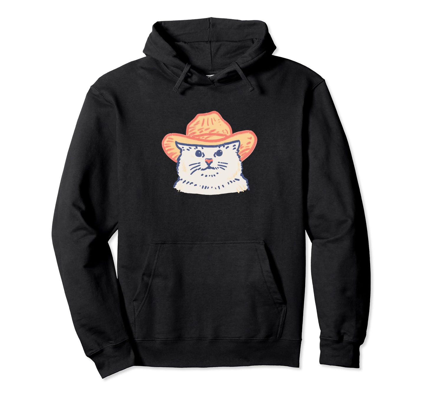 Meowdy Funny Country Music Cat Cowgirl Hoodie - Aesthetic Graphic Unisex - T-Shirt, Sweatshirt, Hoodie