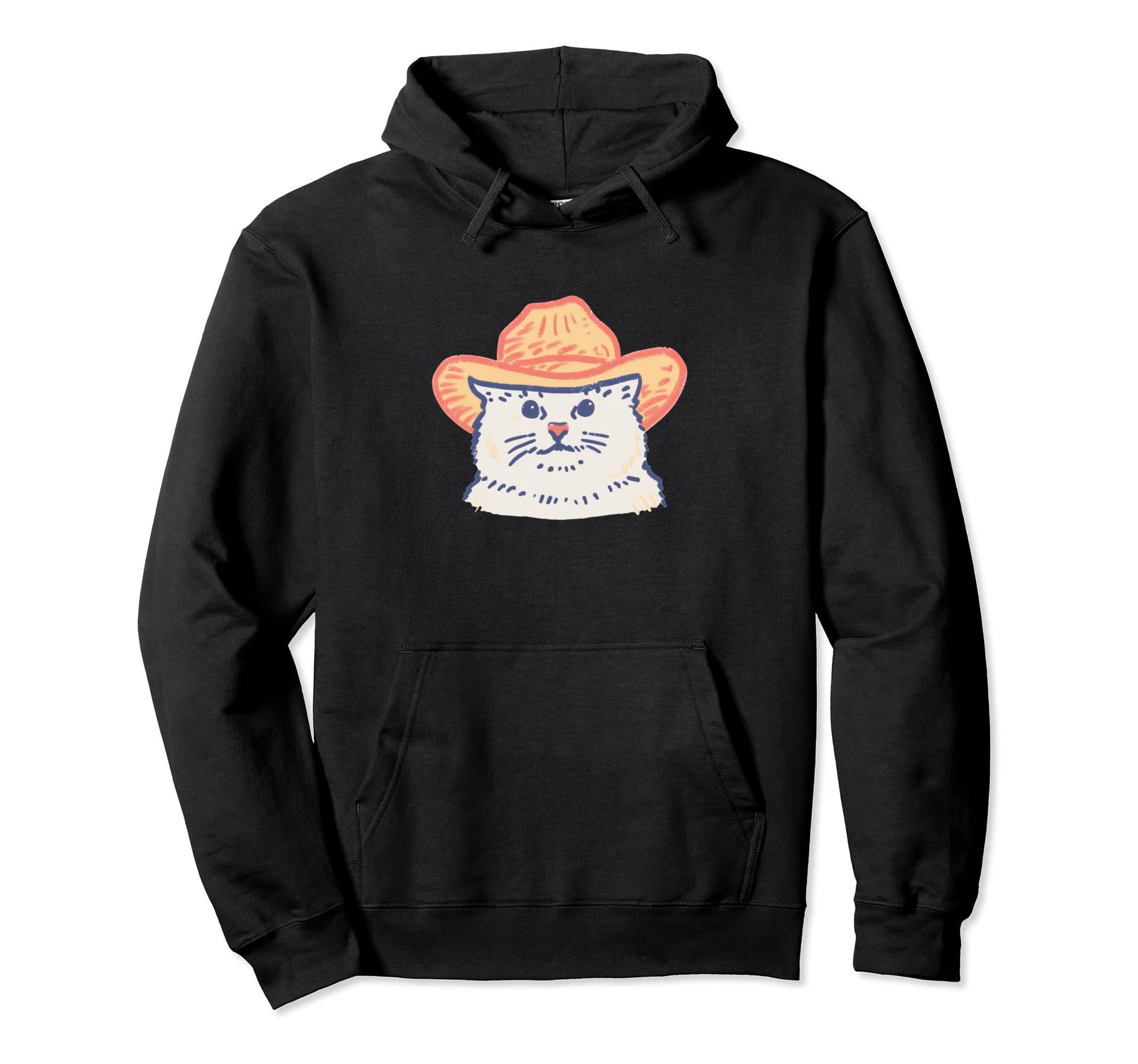 Meowdy Funny Country Music Cat Cowgirl Hoodie - Aesthetic Graphic Unisex - T-Shirt, Sweatshirt, Hoodie