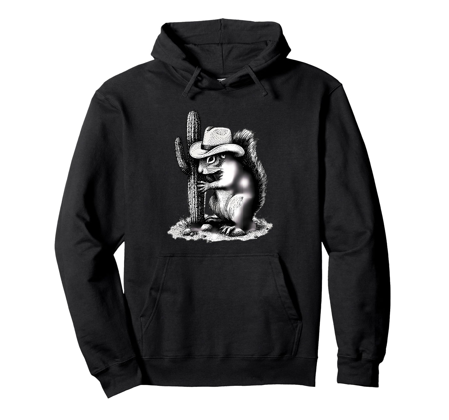 Country Cowboy Squirrel Rodeo Cowgirl Hoodie - Aesthetic Graphic Unisex - T-Shirt, Sweatshirt, Hoodie