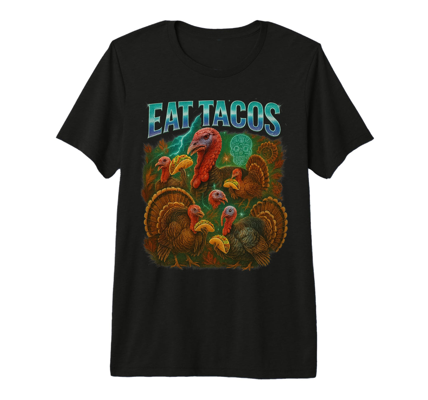 Eat Tacos Thanksgiving 90S 2000S Hip T-Shirt - Casual Everyday Wear Unisex - T-Shirt, Sweatshirt, Hoodie