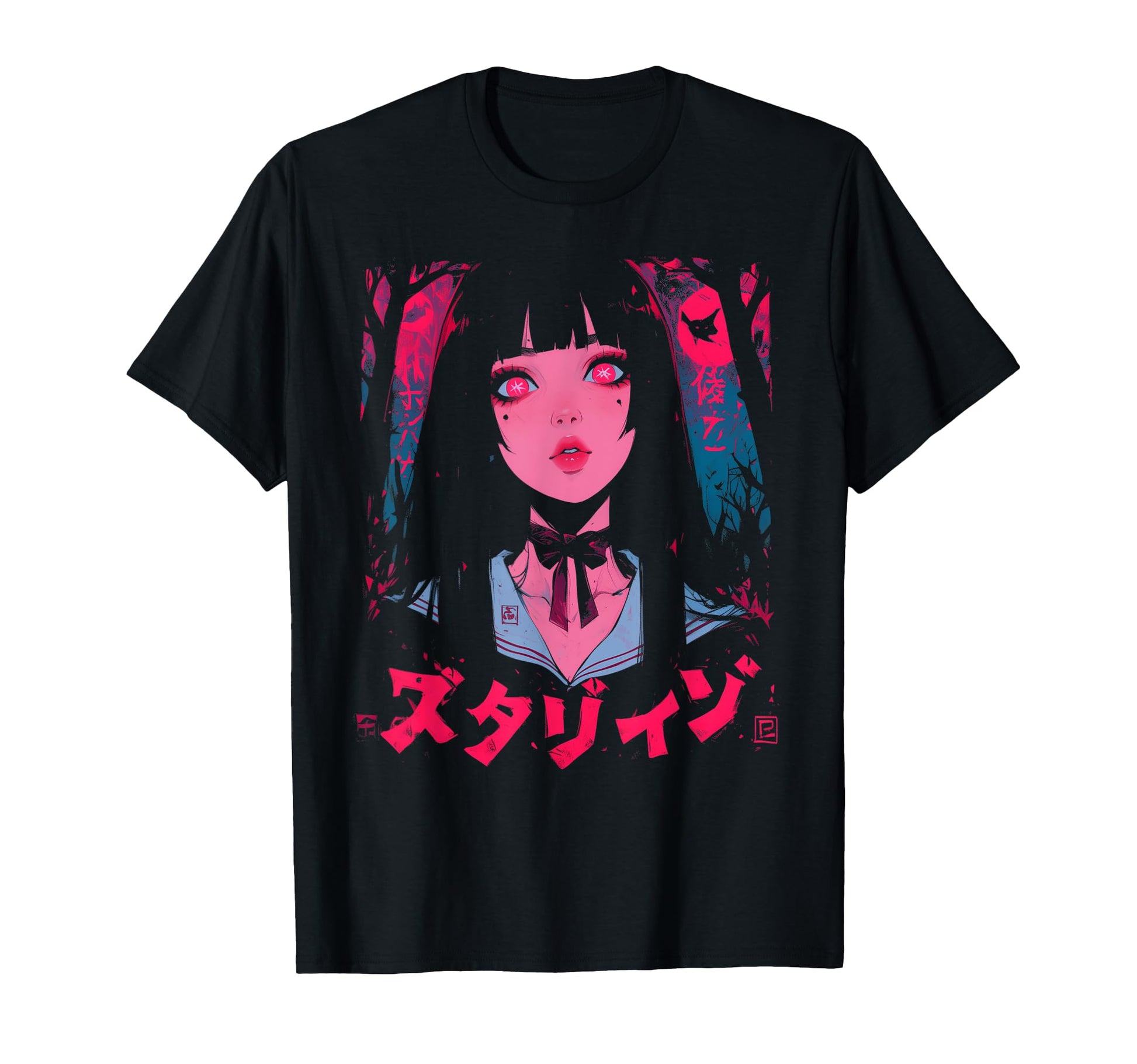 Goth Grunge Demon Anime Waifu T-Shirt - Fun Novelty Design Men Women - T-Shirt, Sweatshirt, Hoodie