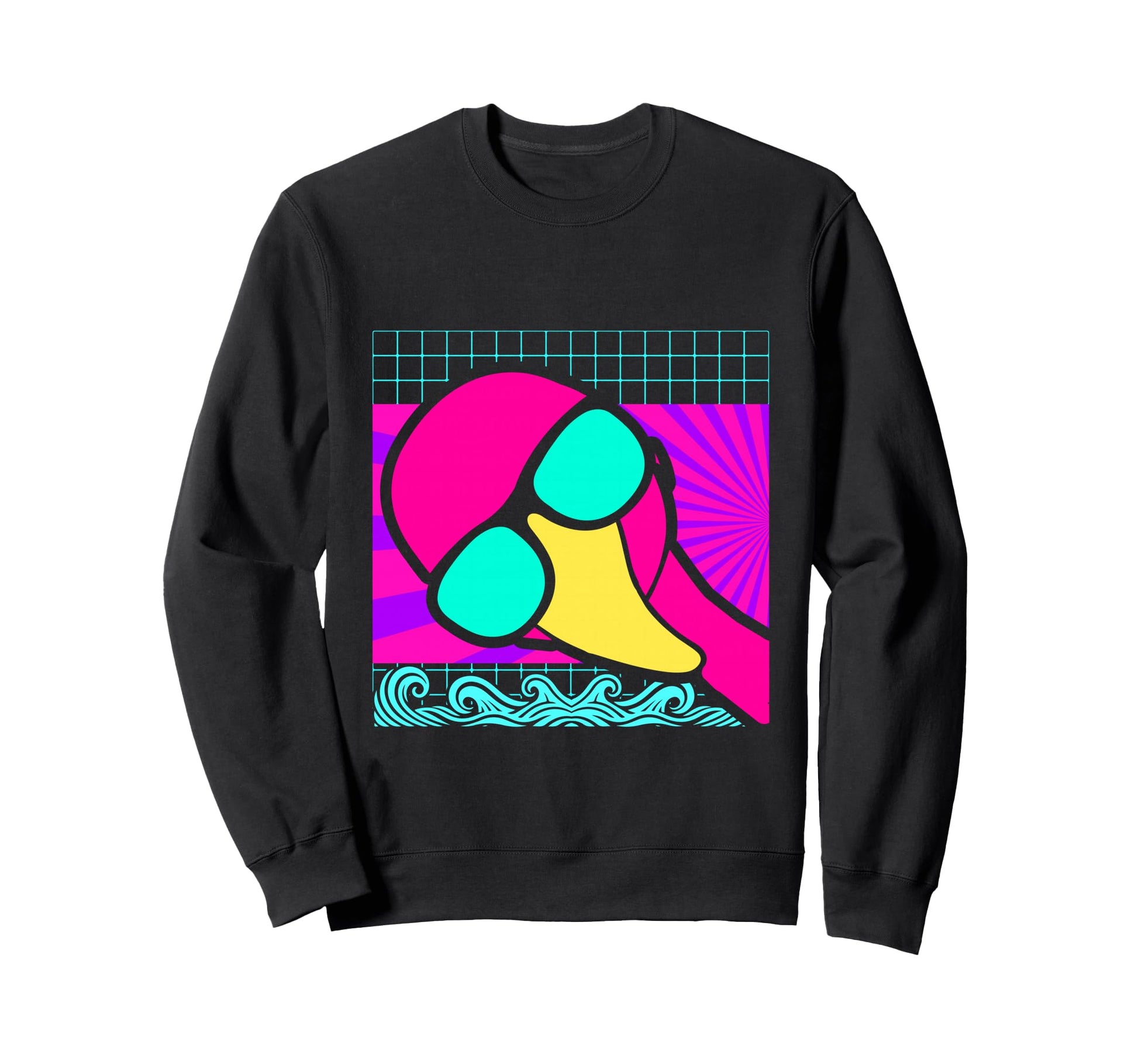 Aesthetic Vaporwave Outfits Flamingo Sweatshirt - Trendy Graphic Unisex - T-Shirt, Sweatshirt, Hoodie
